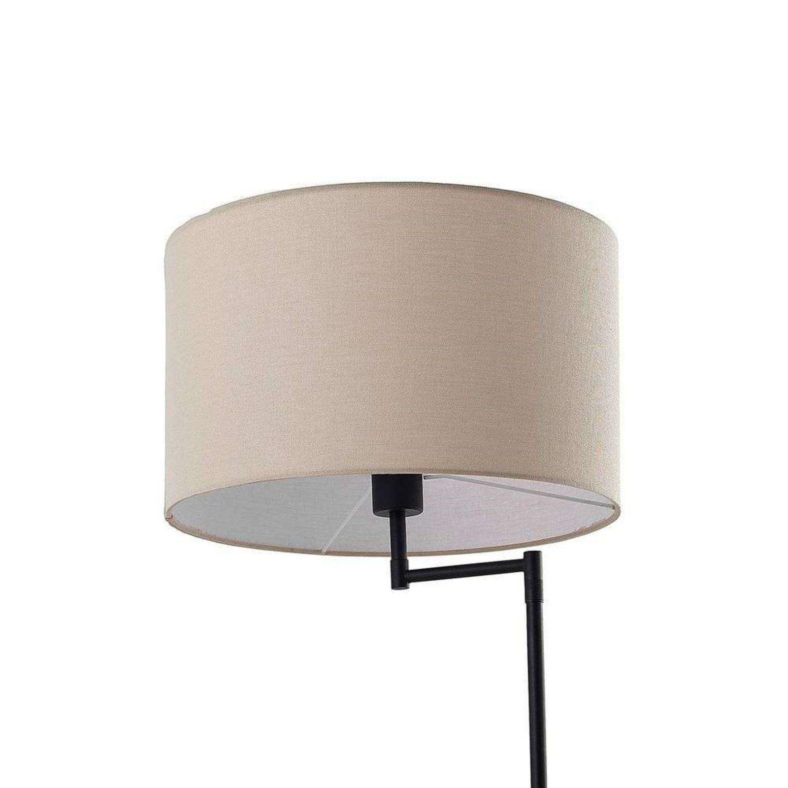 Zinia Stojaca Lampa Black/Grey/Wood - Lindby