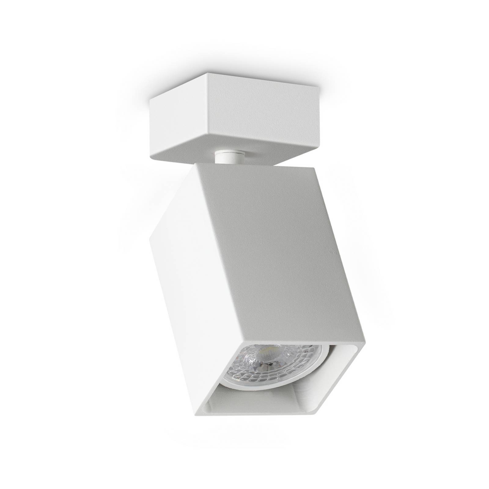 Ideal Lux Deckenstrahler Dynamite Square, weiß, Länge 5,7 cm