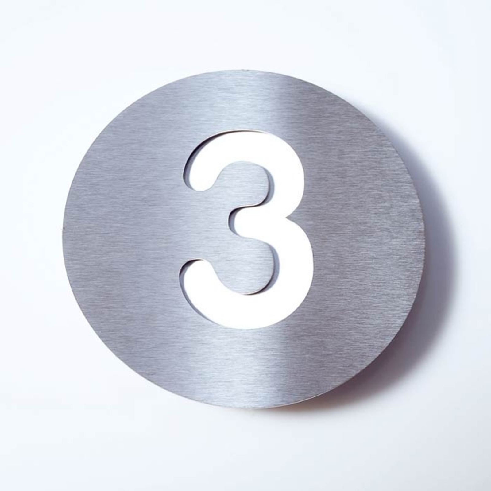 Číslo domu Round z ušľachtilej ocele – 3