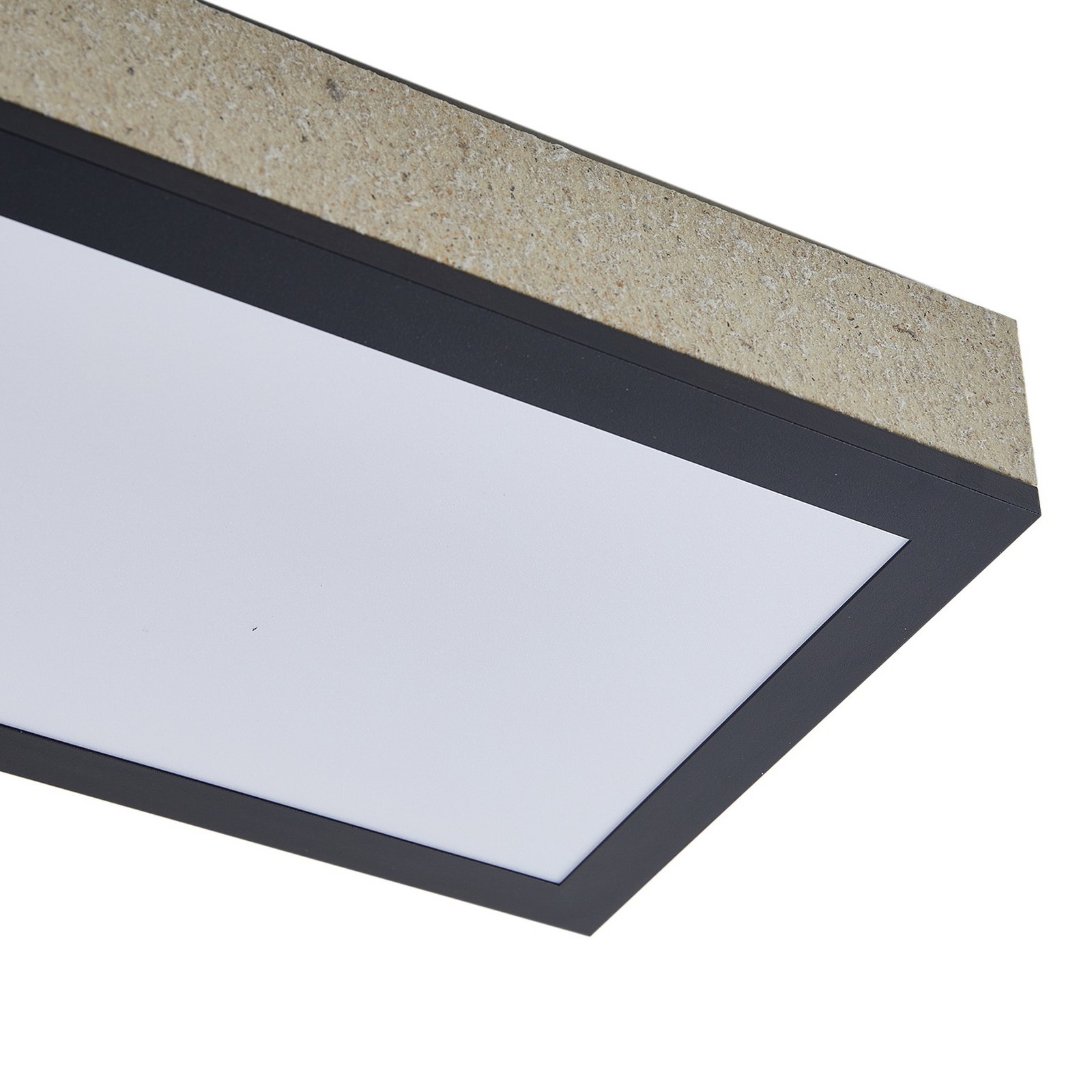 Laviona LED-Deckenlampe, CCT, dim., Beton, 80 cm - Lindby