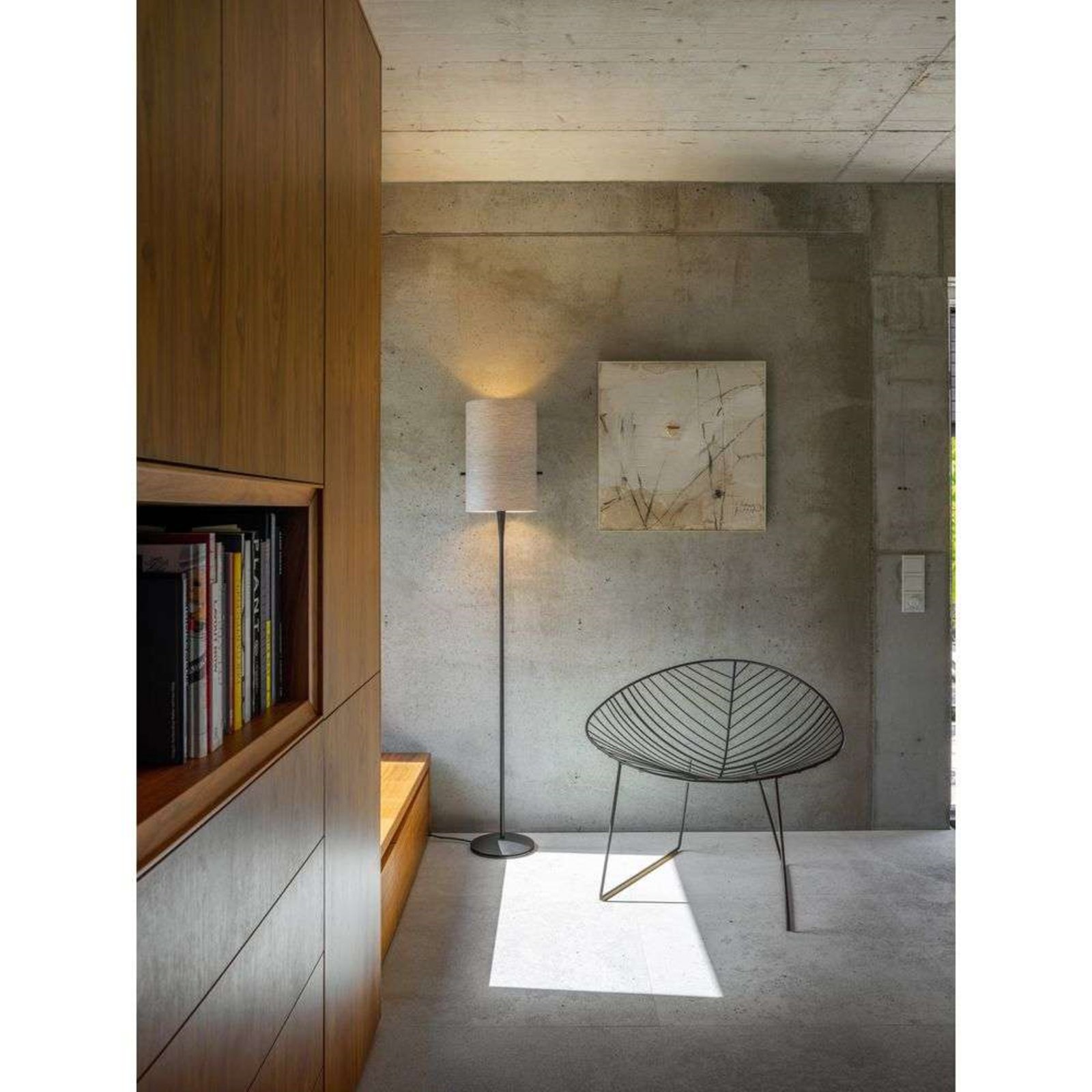 Club Floor Lamp M Brushed/Melange Grey - Serien Lighting