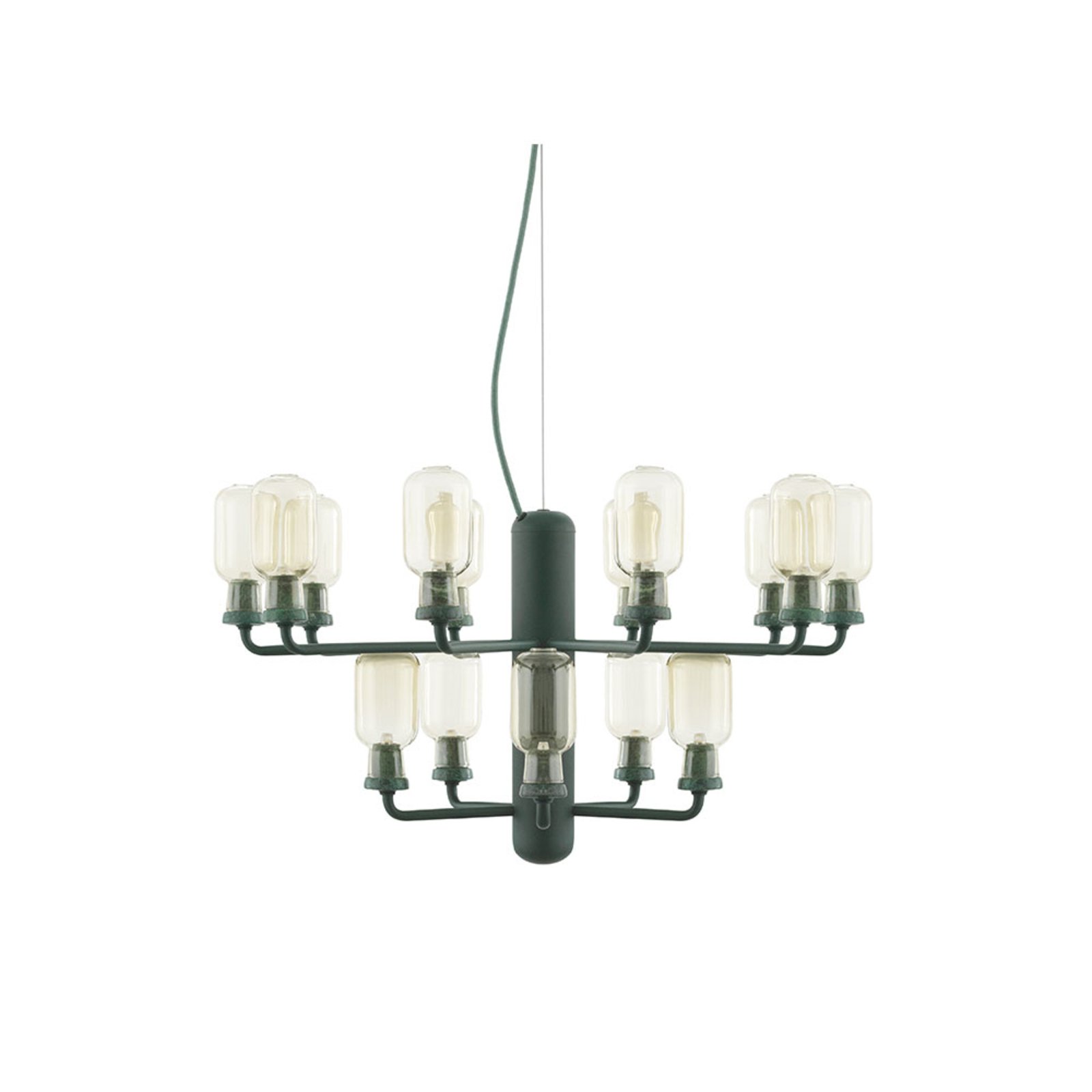 Amp Chandelier Chica Oro/Verde - Normann Copenhagen