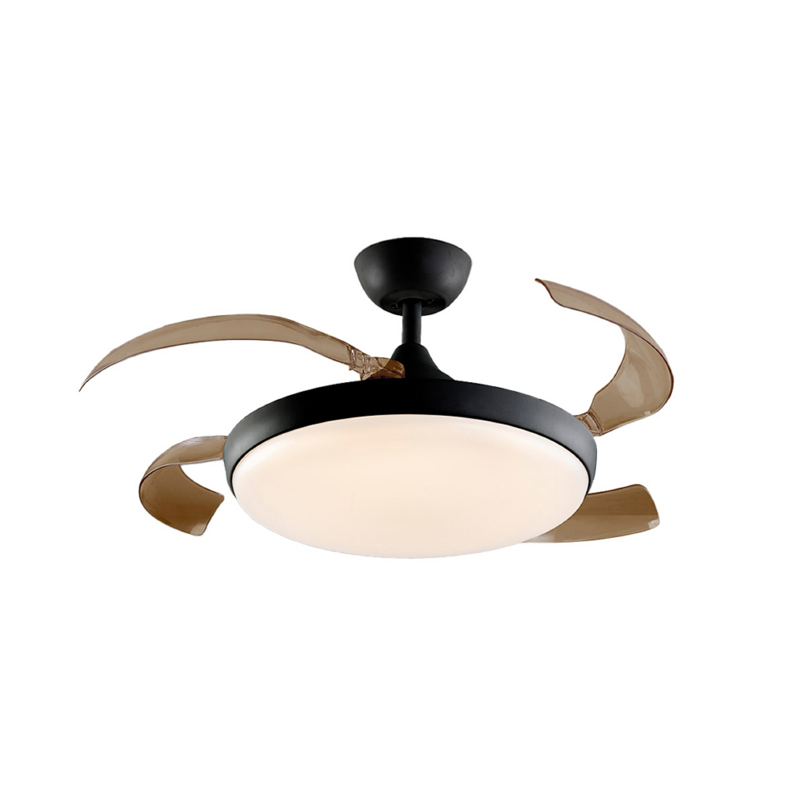 LED stropni ventilator Venturi črn/dimast DC Ø 106 cm tih