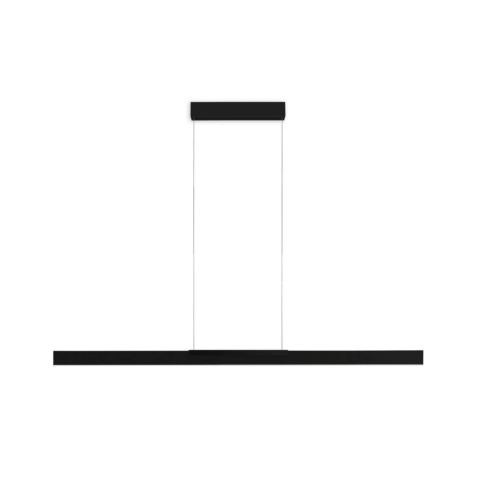 Bopp LED-Hängelampe Nano 2.0, Länge 140 cm, schwarz, Metall