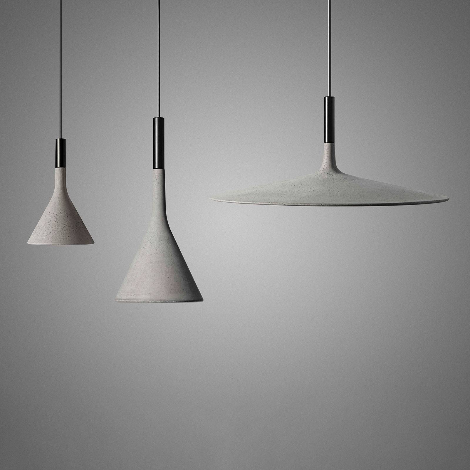 Foscarini Aplomb Mini lampa wisząca z betonu szara