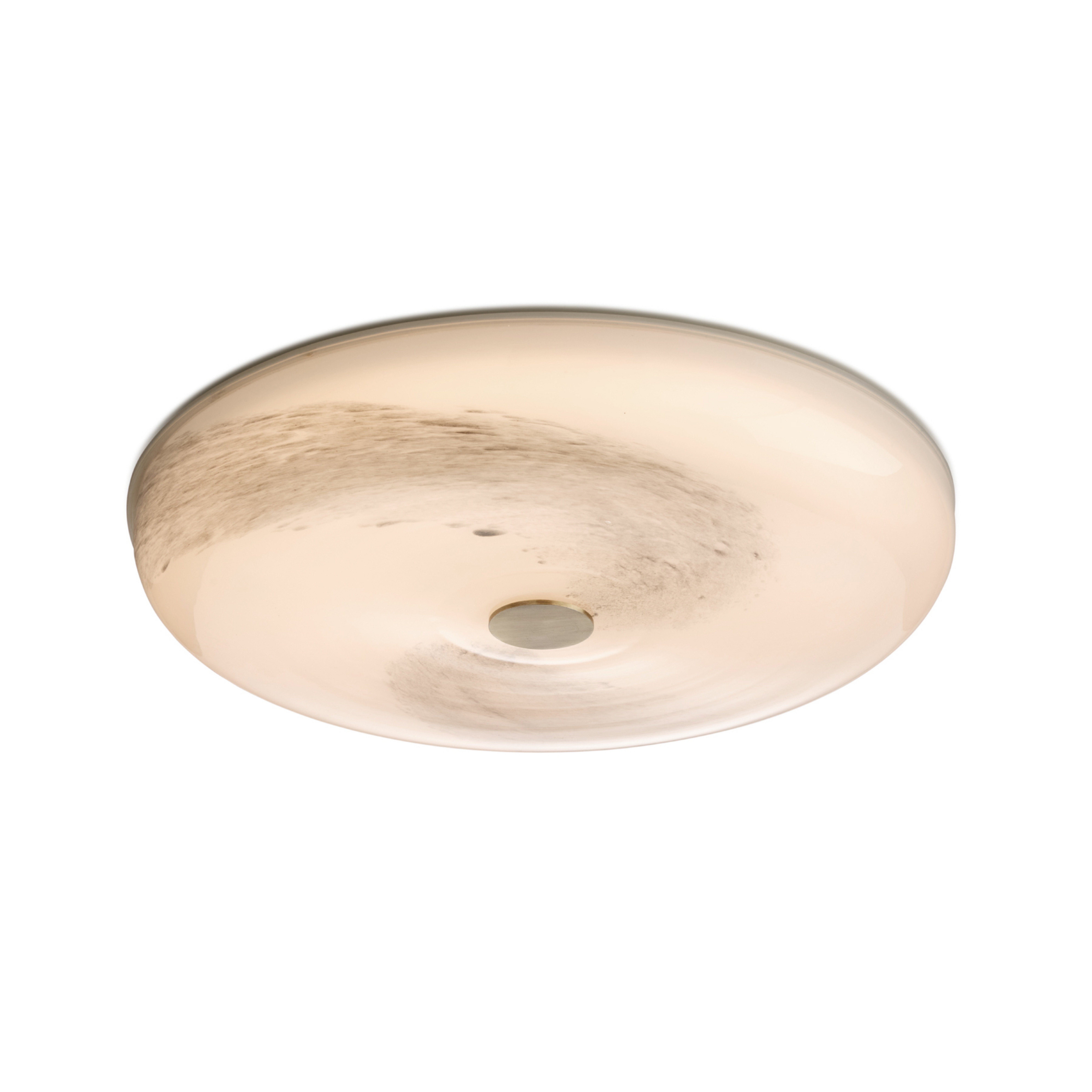STOCKHOLM Plafonnier LED gris marbré, verre, 31 cm - Halo Design