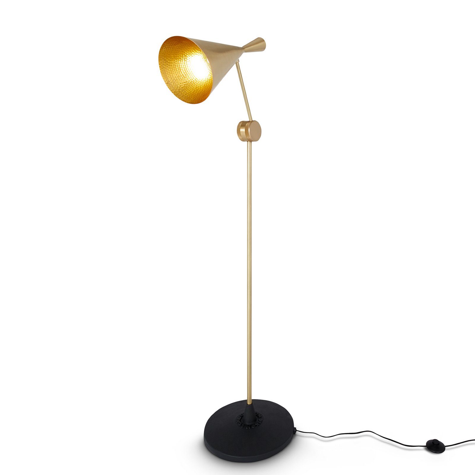 Tom Dixon LED floor lamp Beat, brass-coloured, height 157 cm