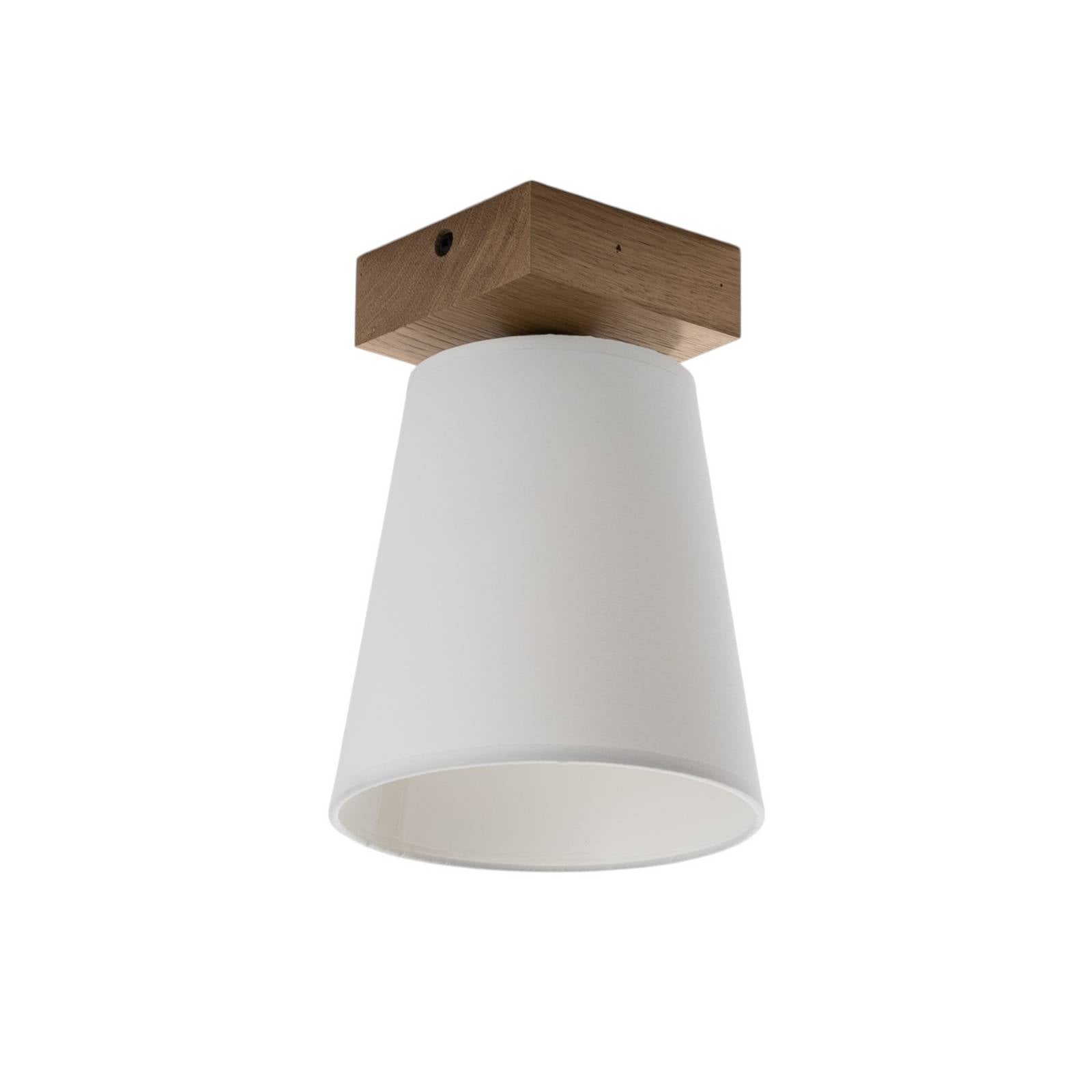 Envostar Risco Deckenlampe 1-flg. Stoffschirm weiß