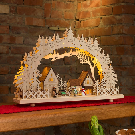 Arc lumineux LED à 10 lampes Village