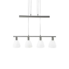 Simeon Lámpara Colgante White/Nickel - Lindby