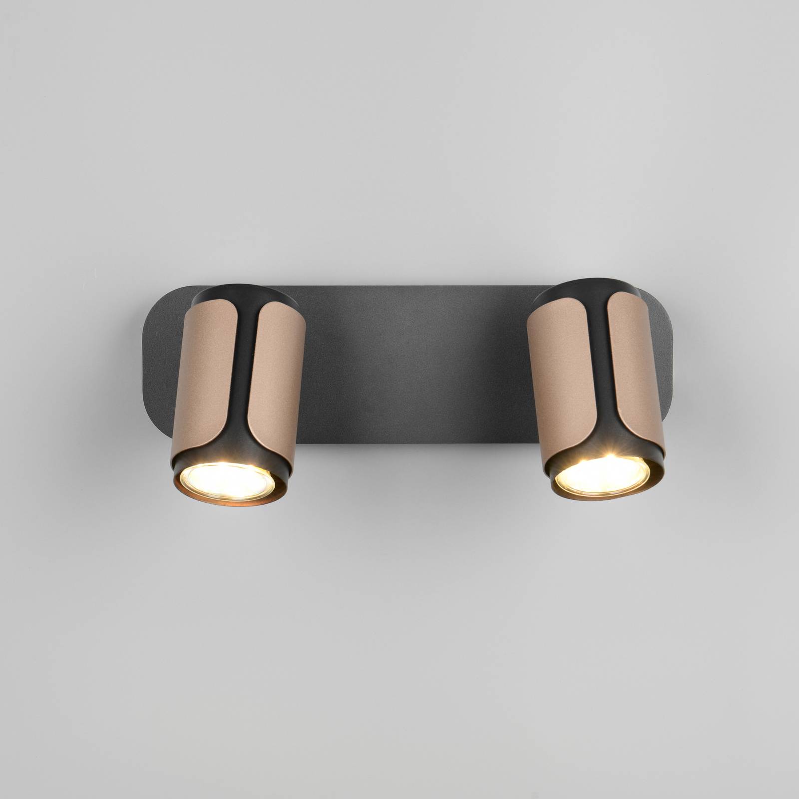 Deckenstrahler Gillan, coffee, 2-flammig, Metall, GU10 günstig online kaufen
