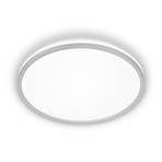 LED ceiling light Pulap A, matt chrome, Ø 33 cm, plastic