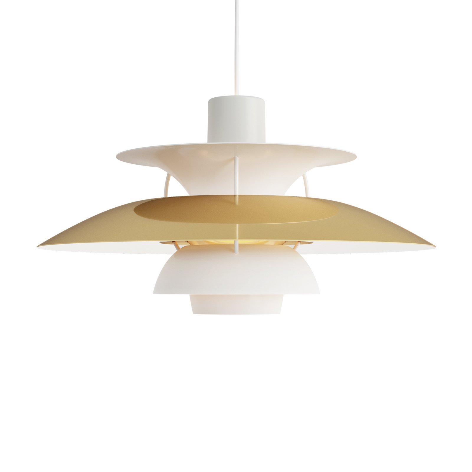 PH 5 Lampa Wisząca w Kolorze Mosiądzu - Louis Poulsen