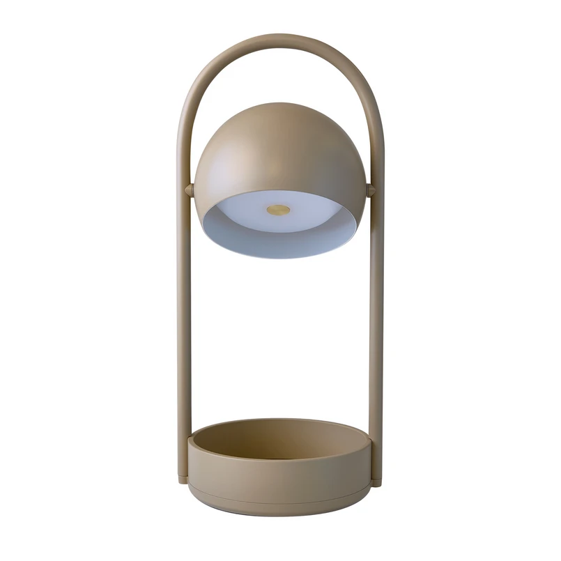 FRANDSEN – Ball Portable LED-Akku-Tischleuchte, sandgrau