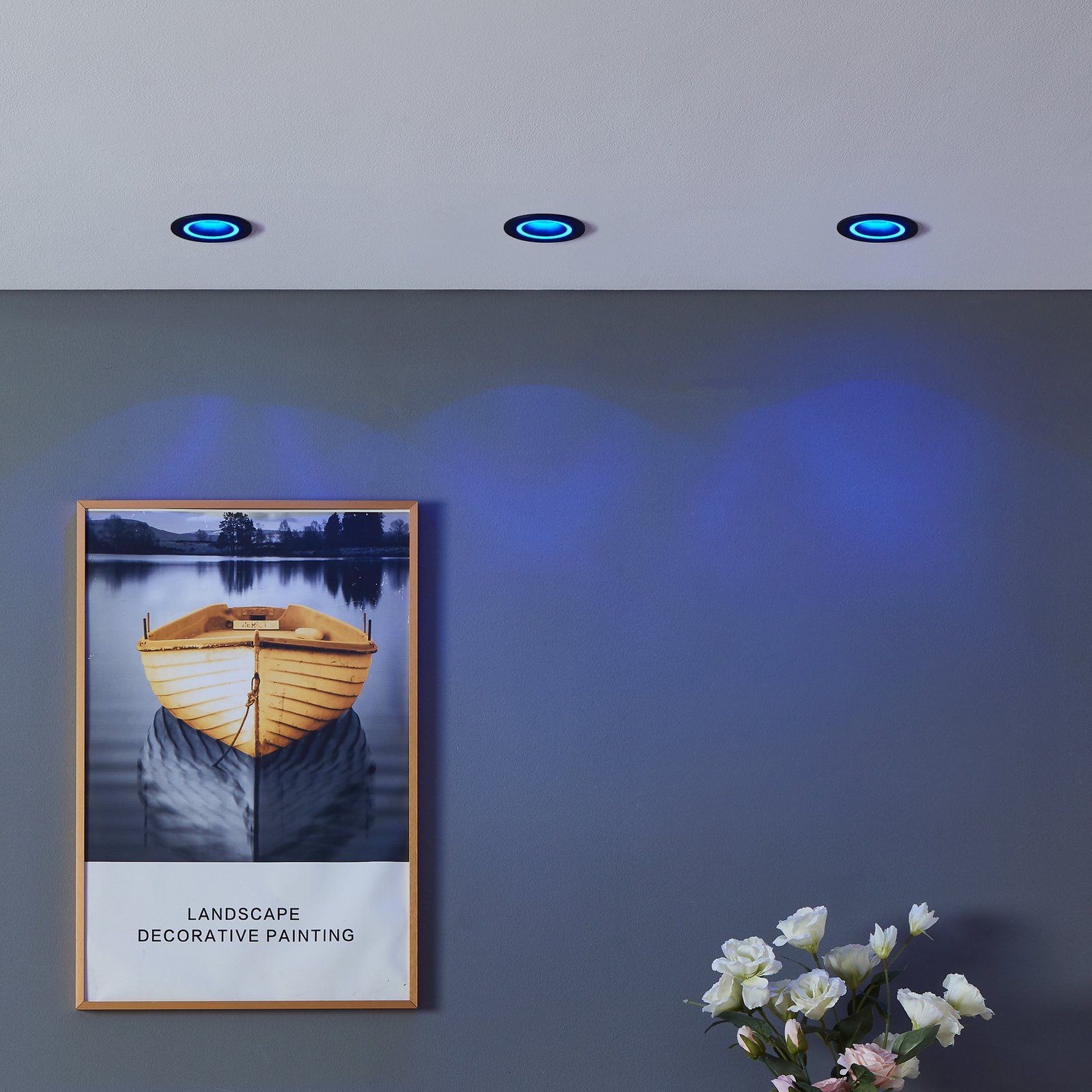 EGLO Nafferton pakabinamas šviestuvas iš medžio, trijų lempų