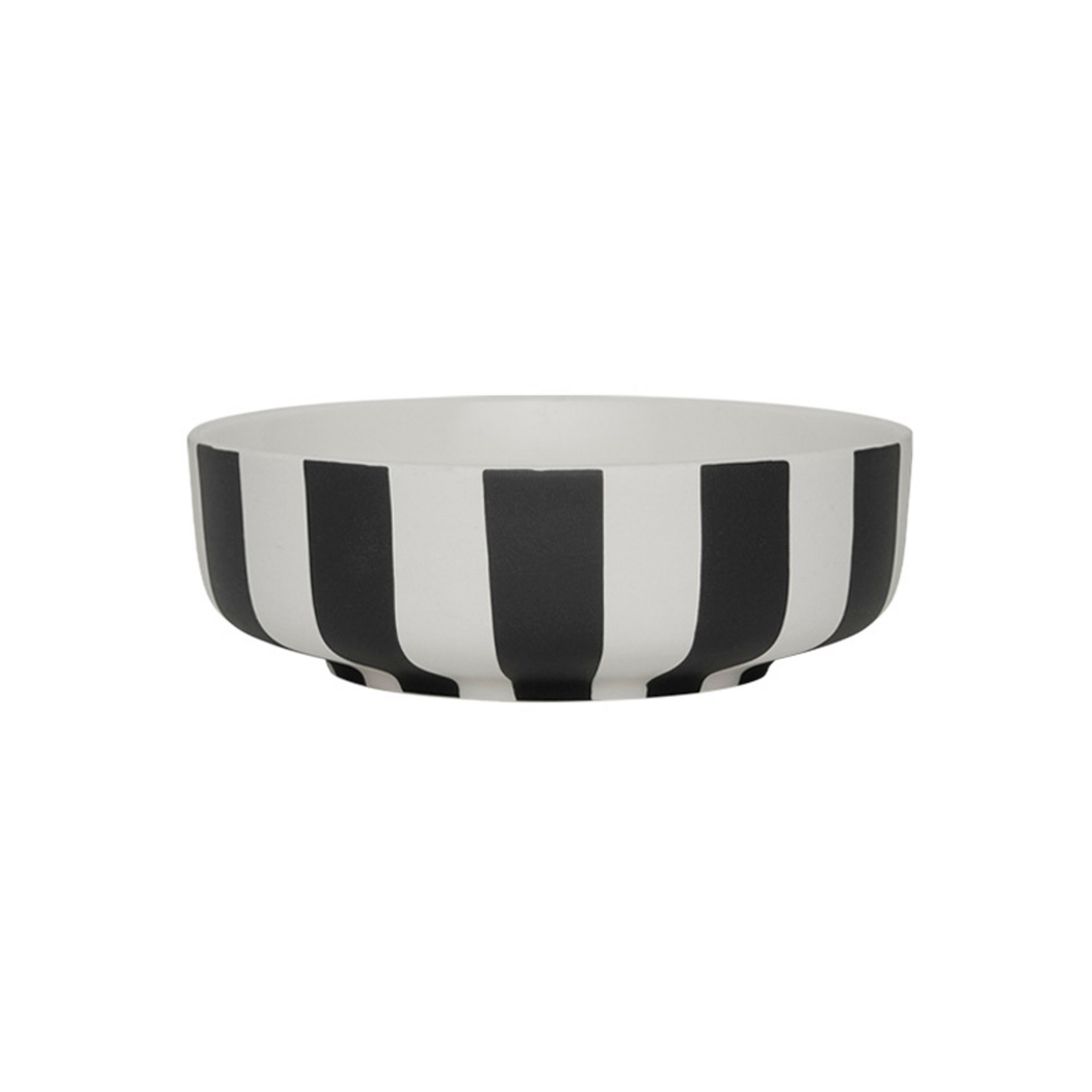 Toppu skål, svart/vit, Ø 13 cm – OYOY Living Design