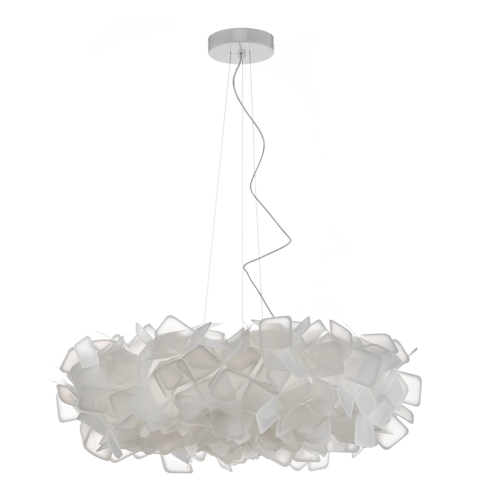 Slamp Clizia Hängeleuchte, Ø 78 cm, weiß