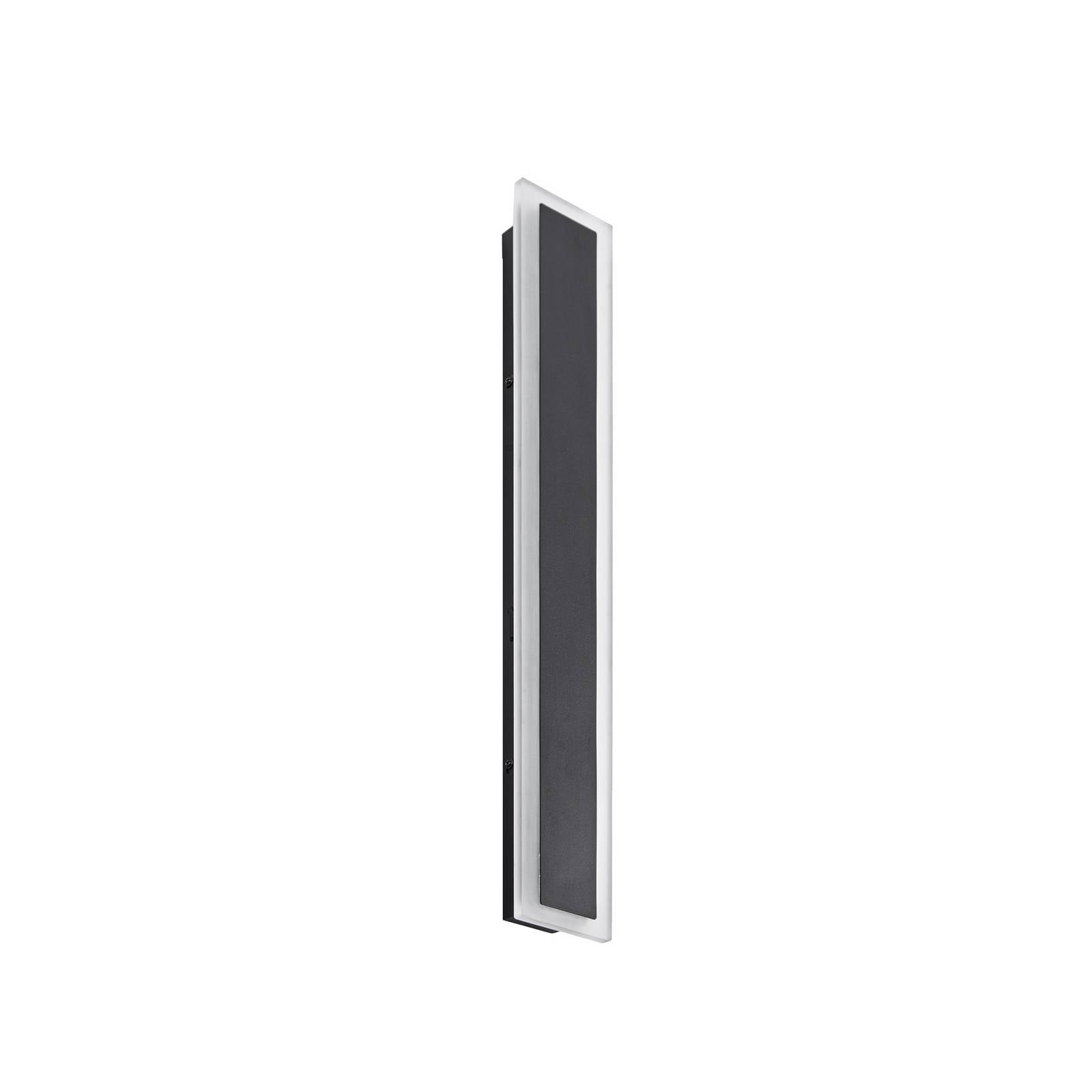 Lucande LED-Außenwandlampe Ilora, schwarz, 60 cm, CCT, IP65