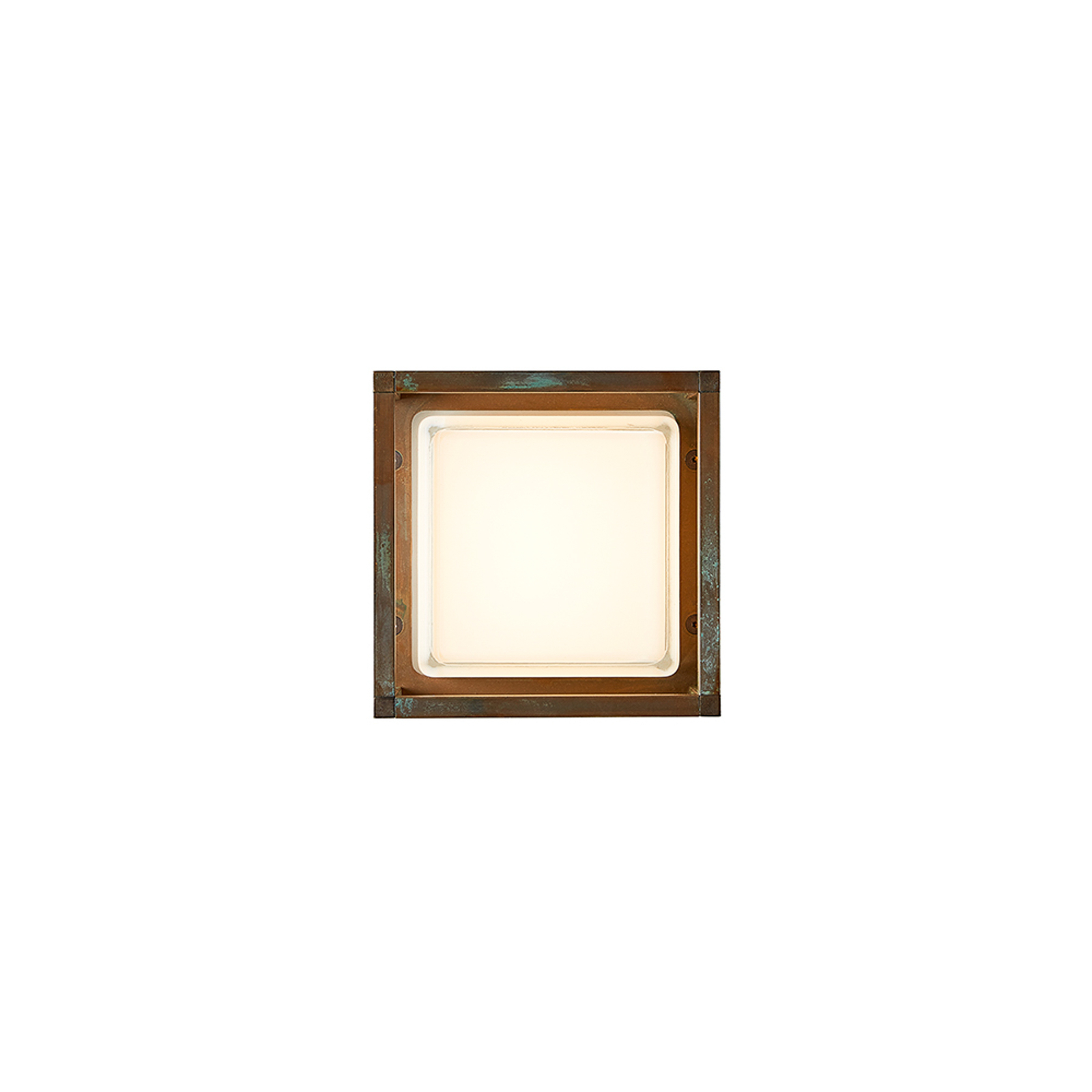 Ice Cubic 3404 LED outdoor wall lamp antique brass