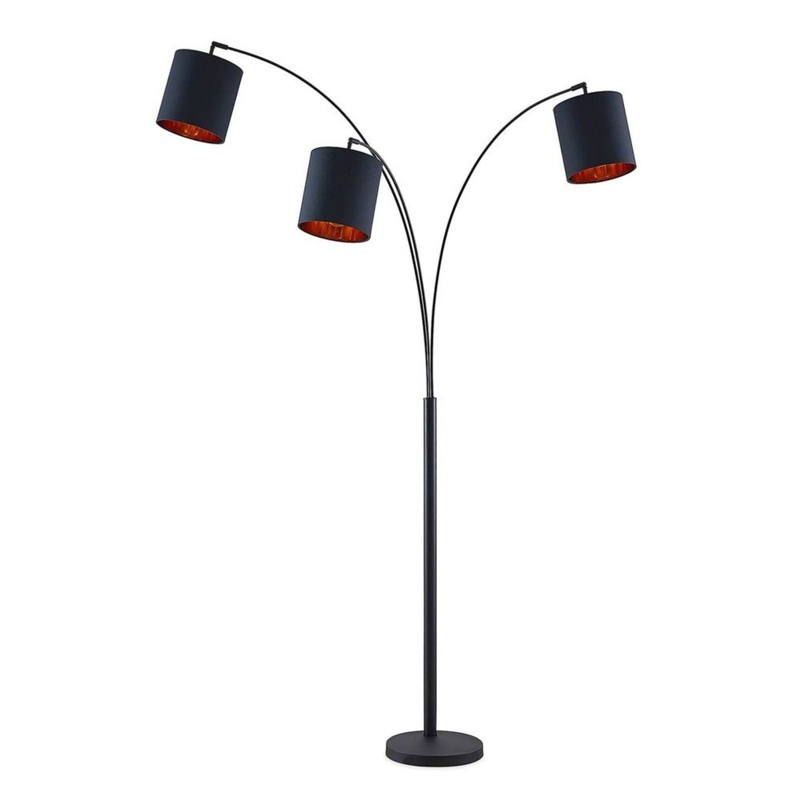 Nanika Stojaca Lampa Black/Gold - Lindby