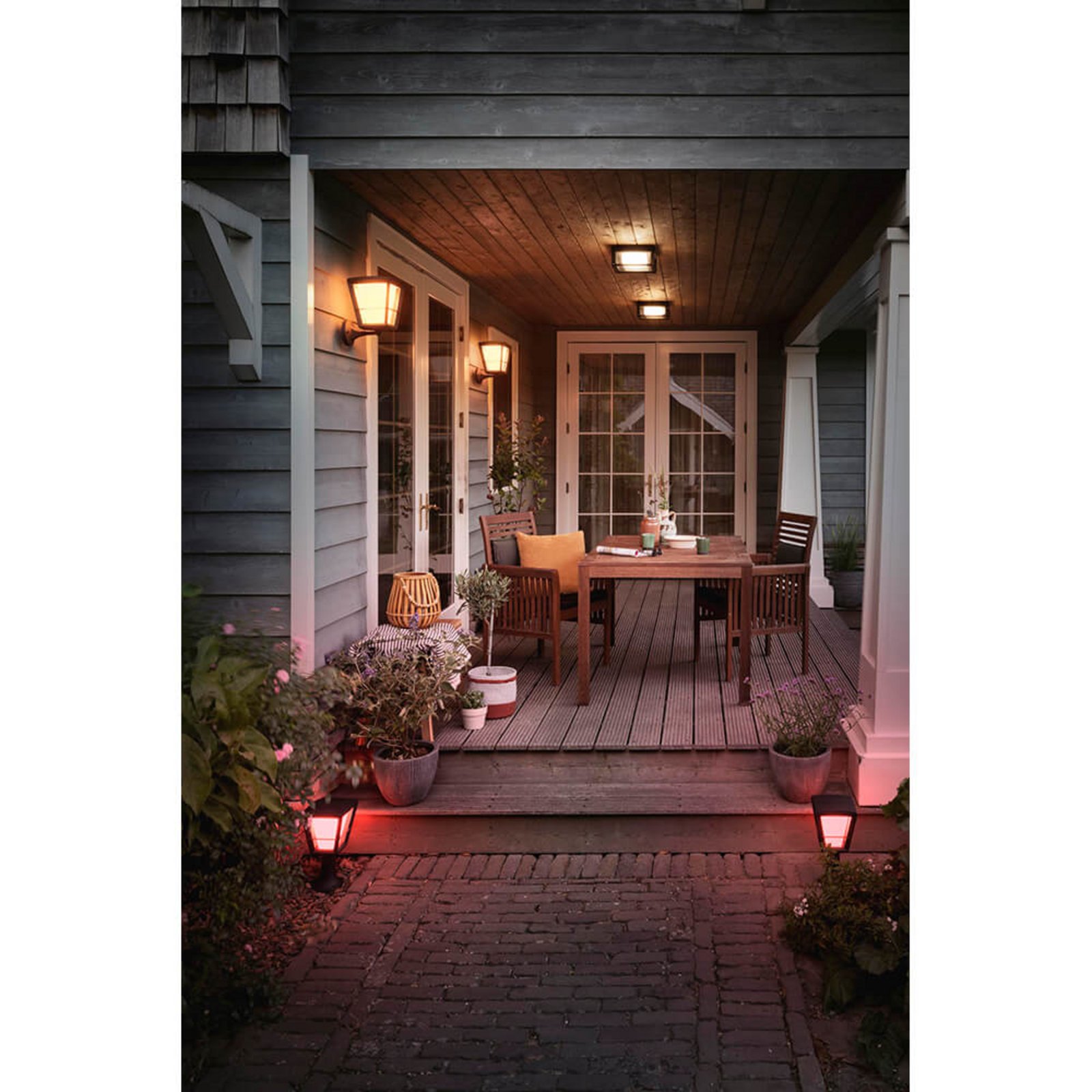 Econic Lampadare Exterior Low White/Color Amb. - Philips Hue