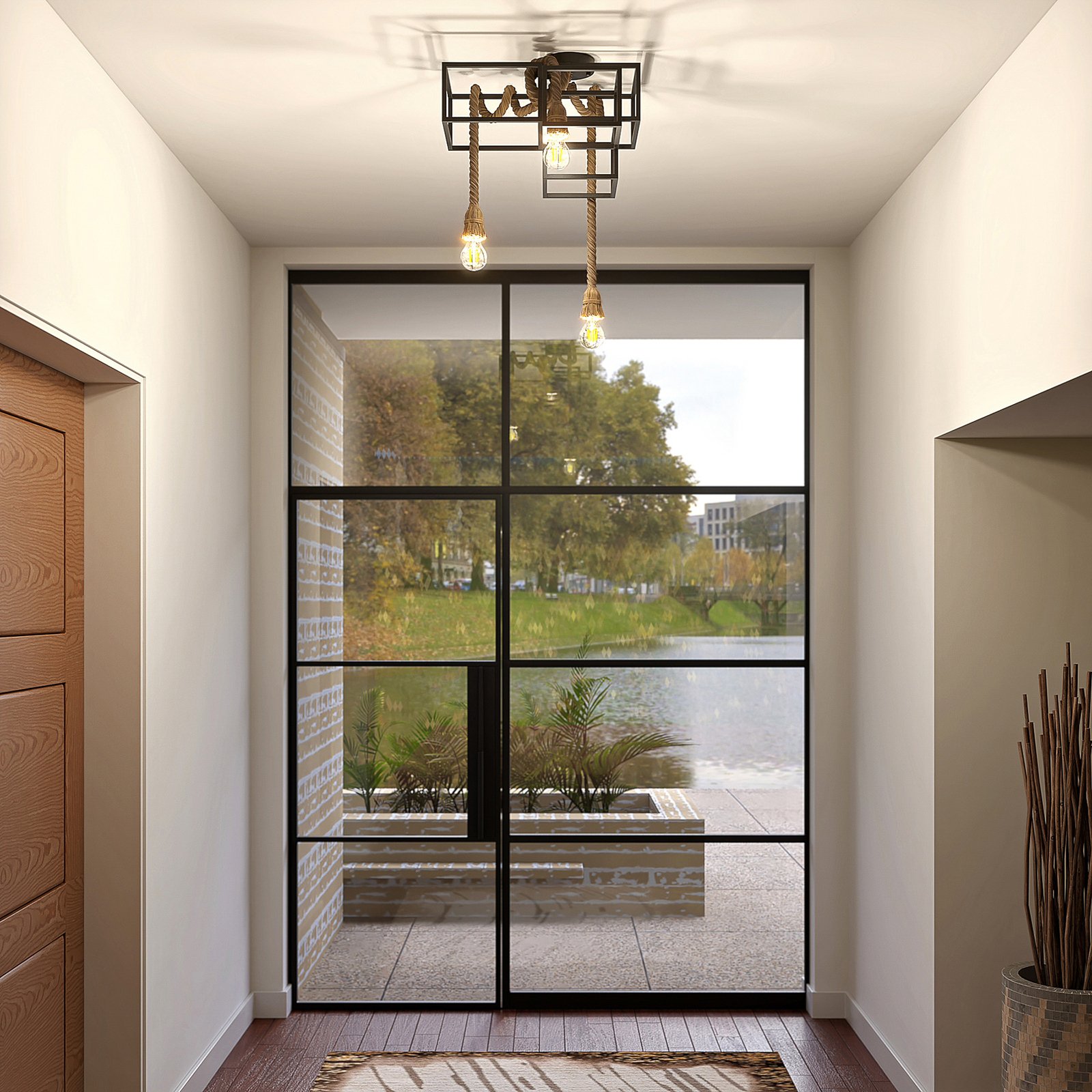 Andrik 3 Plafonnier Black - Lucande
