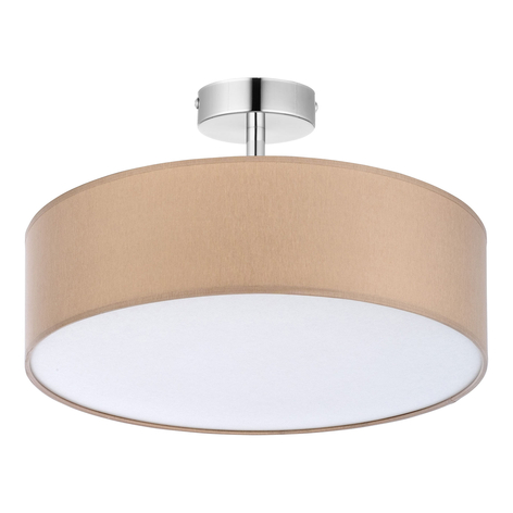 Deckenleuchte Rondo mit Abstand, creme Ø 45cm