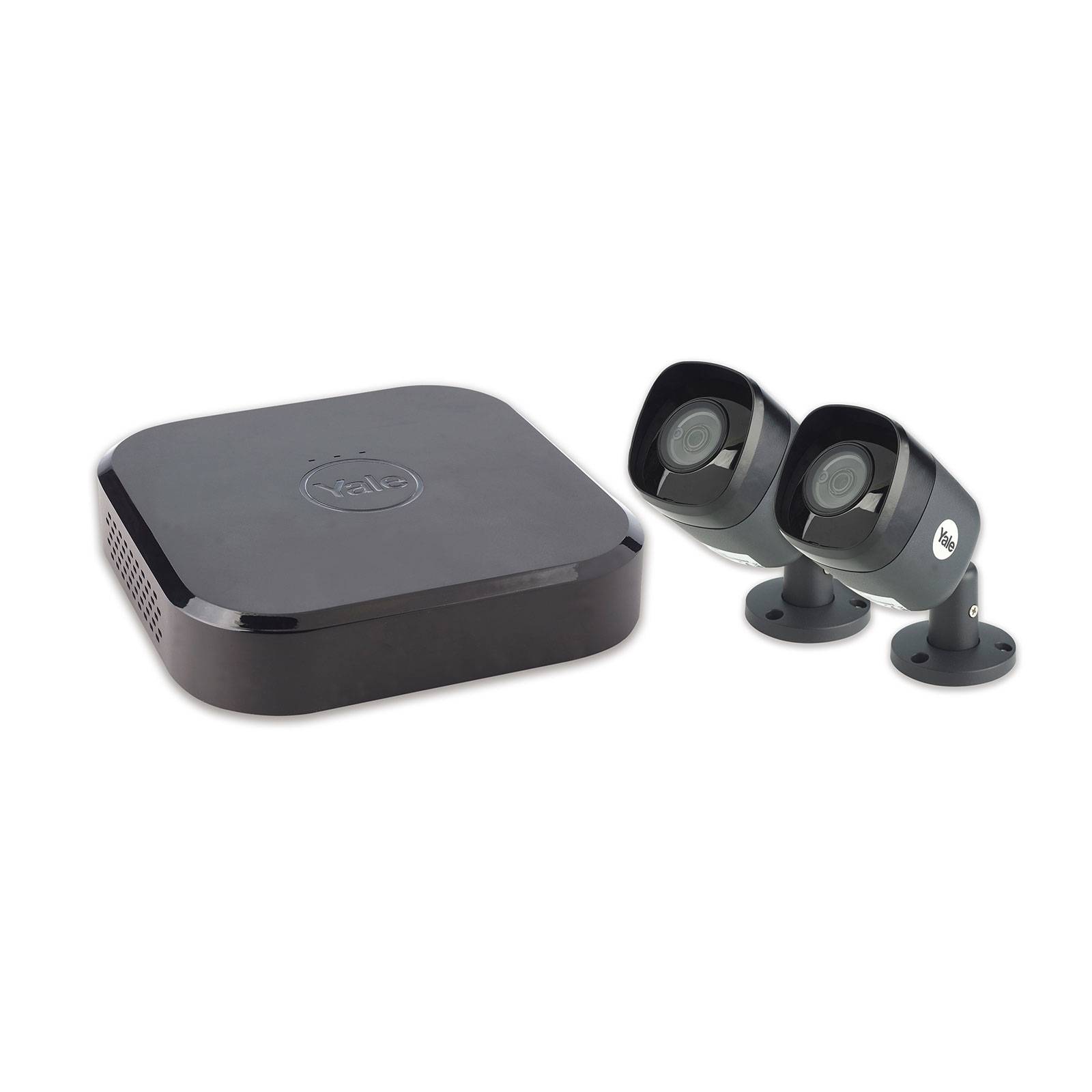 Yale CCTV kit 2 cameras and 1TB hard drive, plastic, metal