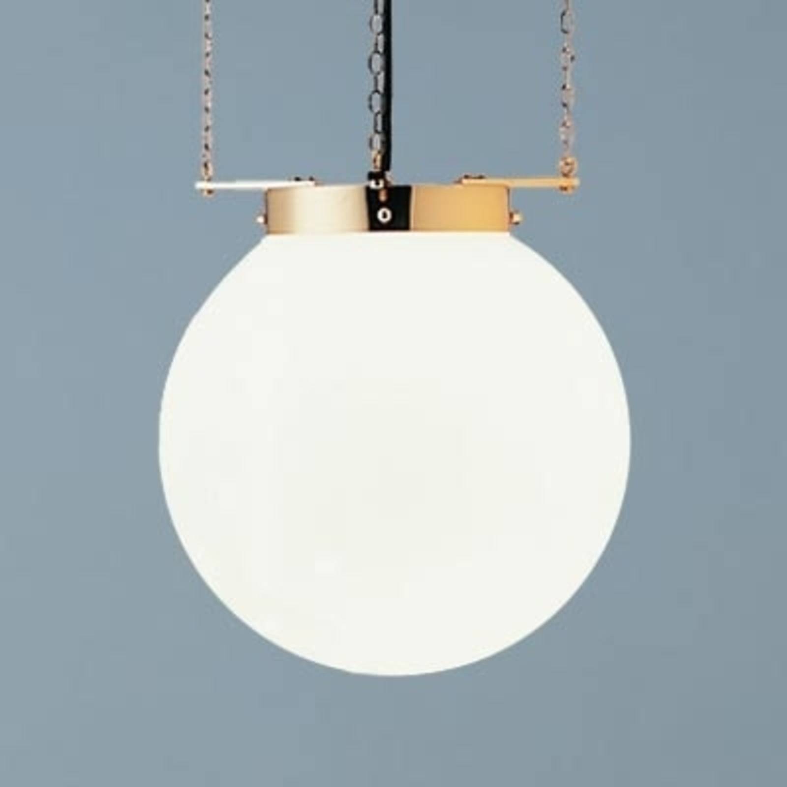 Lampa wisząca w stylu Bauhaus mosiądz 25 cm