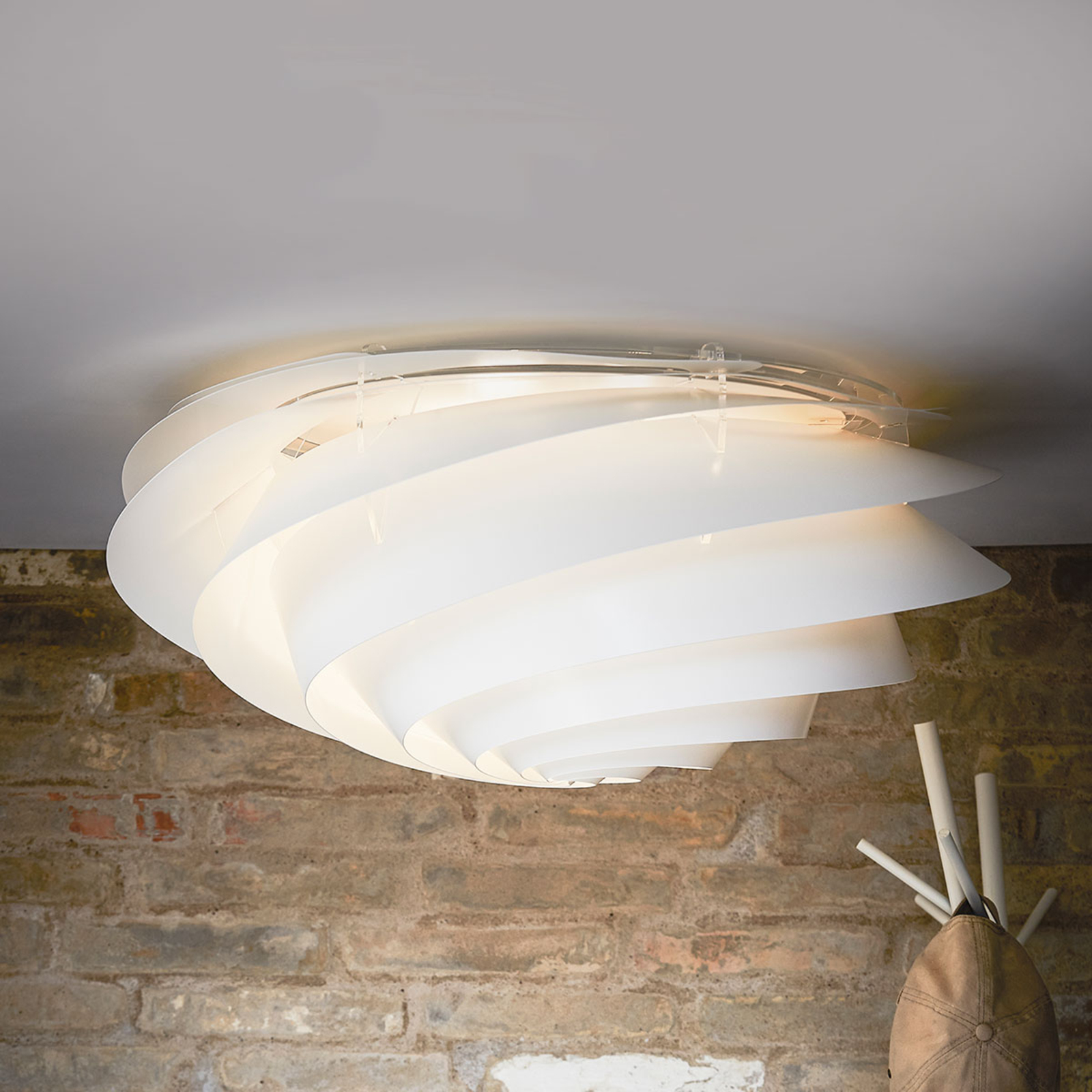 LE KLINT Swirl - Wandleuchte mit LED, weiß
