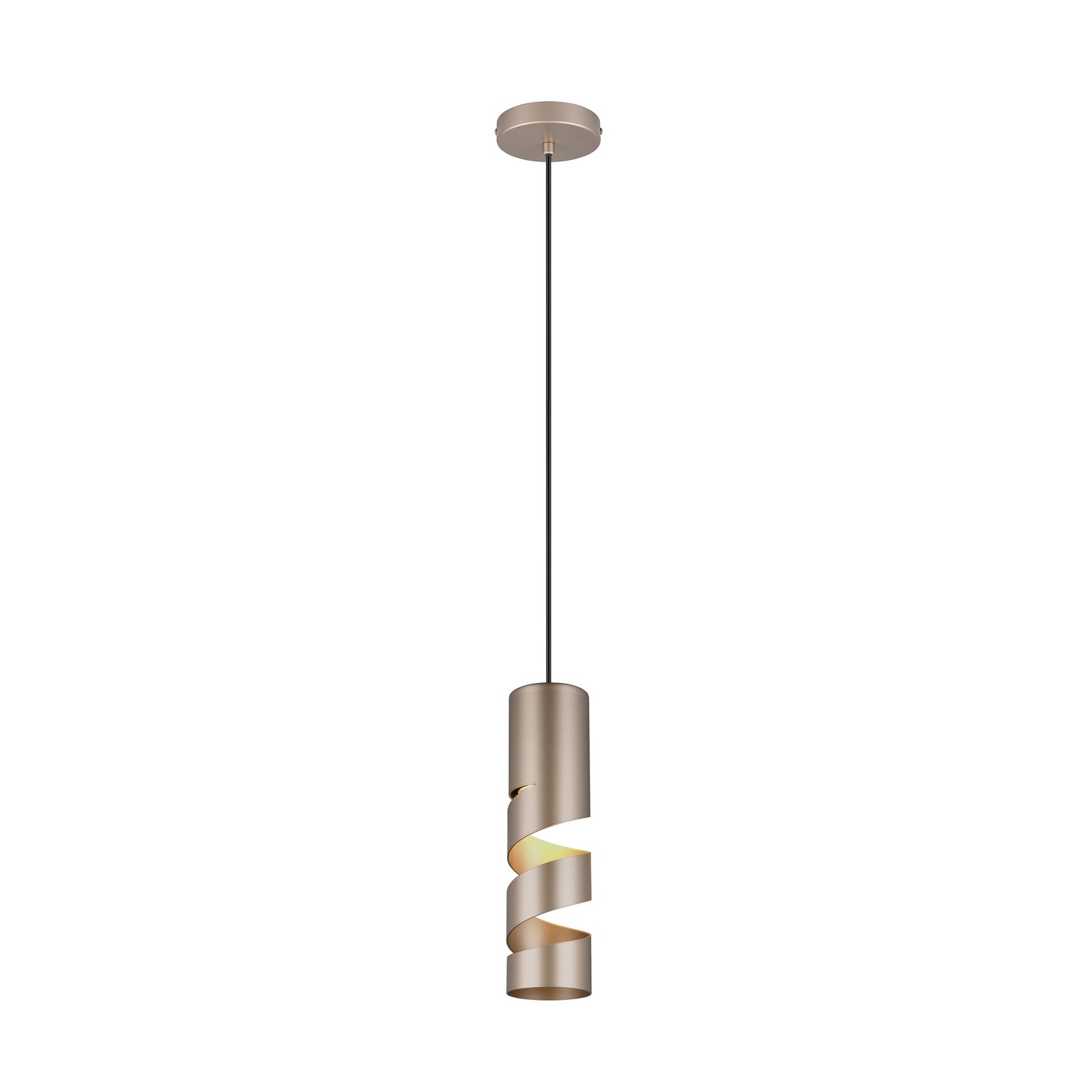 Suspension Stream, marron, Ø 8 cm, métal, GU10