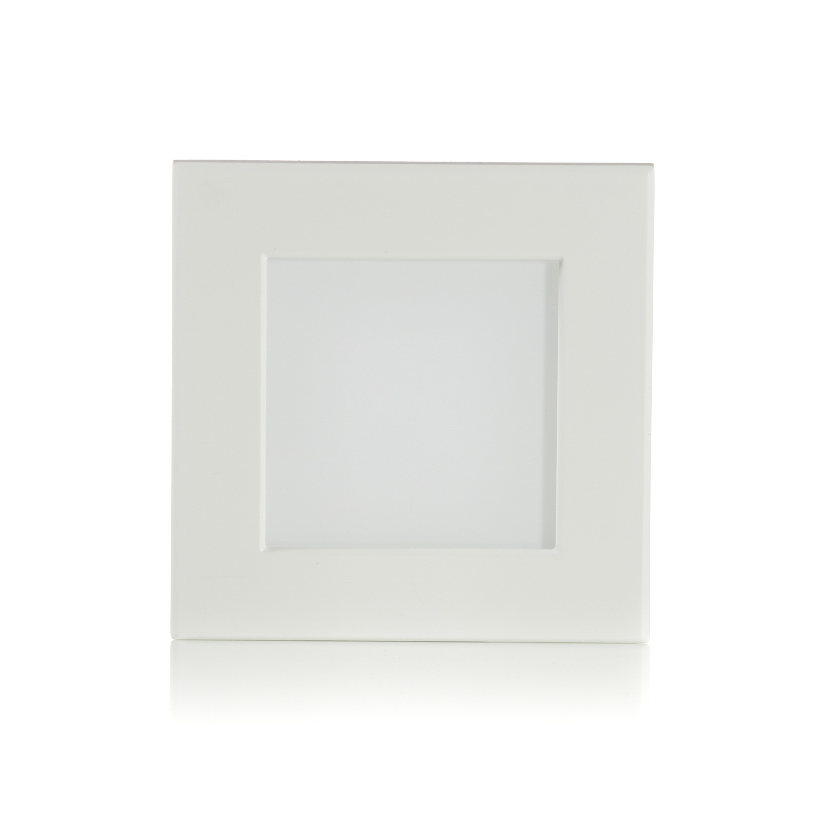 Bega LED wand inbouwlamp, hoekig met frame