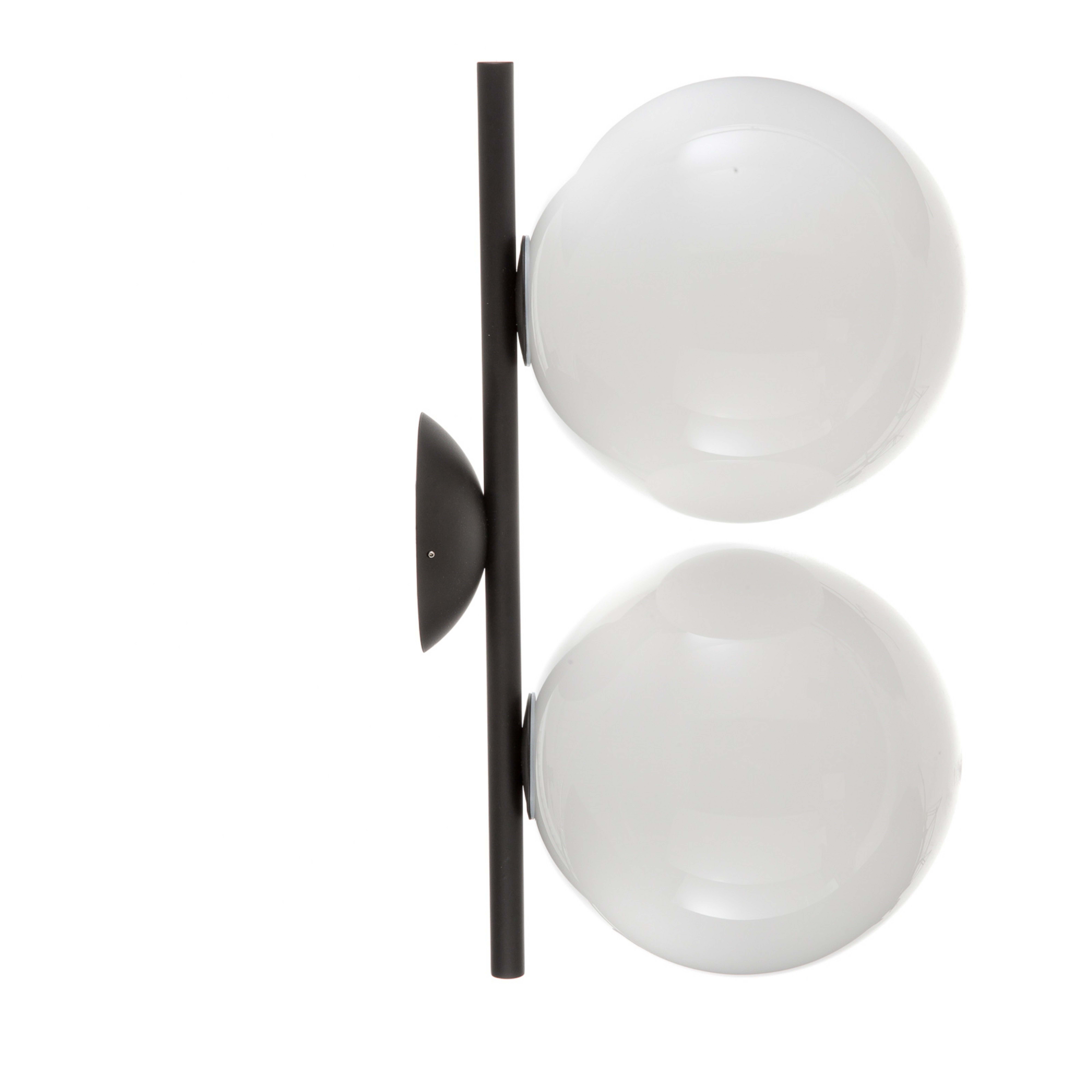 IC C/W1 Double plafondlamp/wandlamp zwart - FLOS