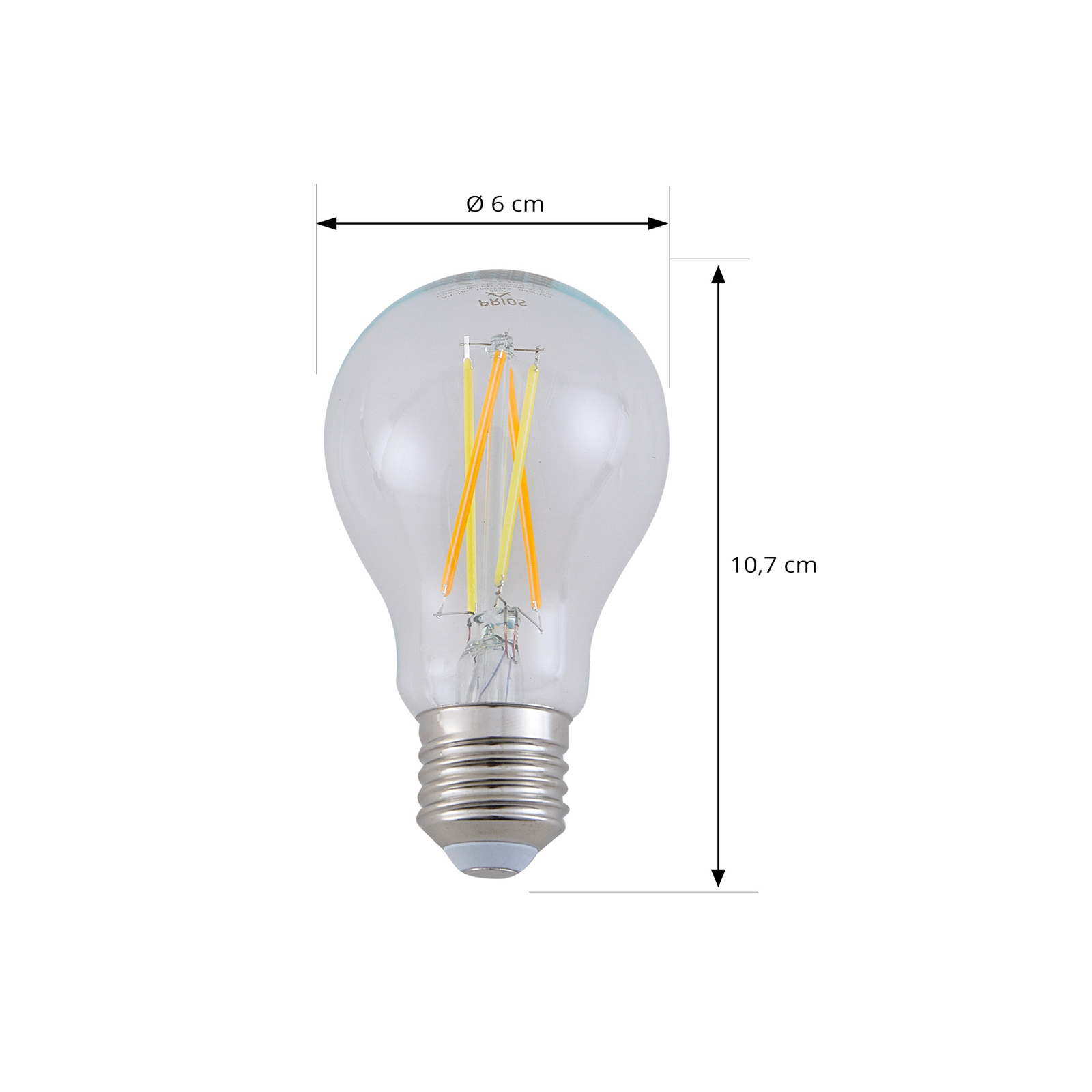 Prios Lâmpada LED inteligente E27 A60 7.5W CCT WiFi Tuya
