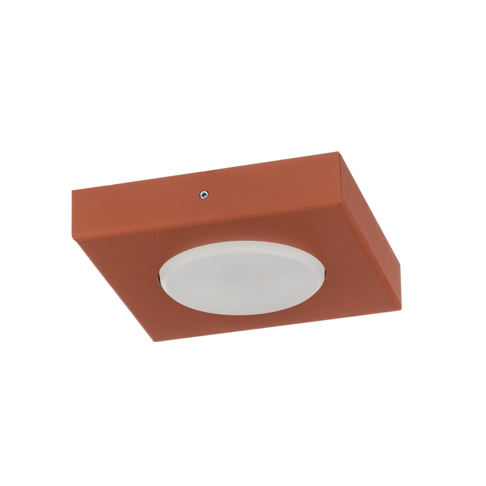 Plafonnier Hero, rouge, 12 x 12 cm, métal, GX53