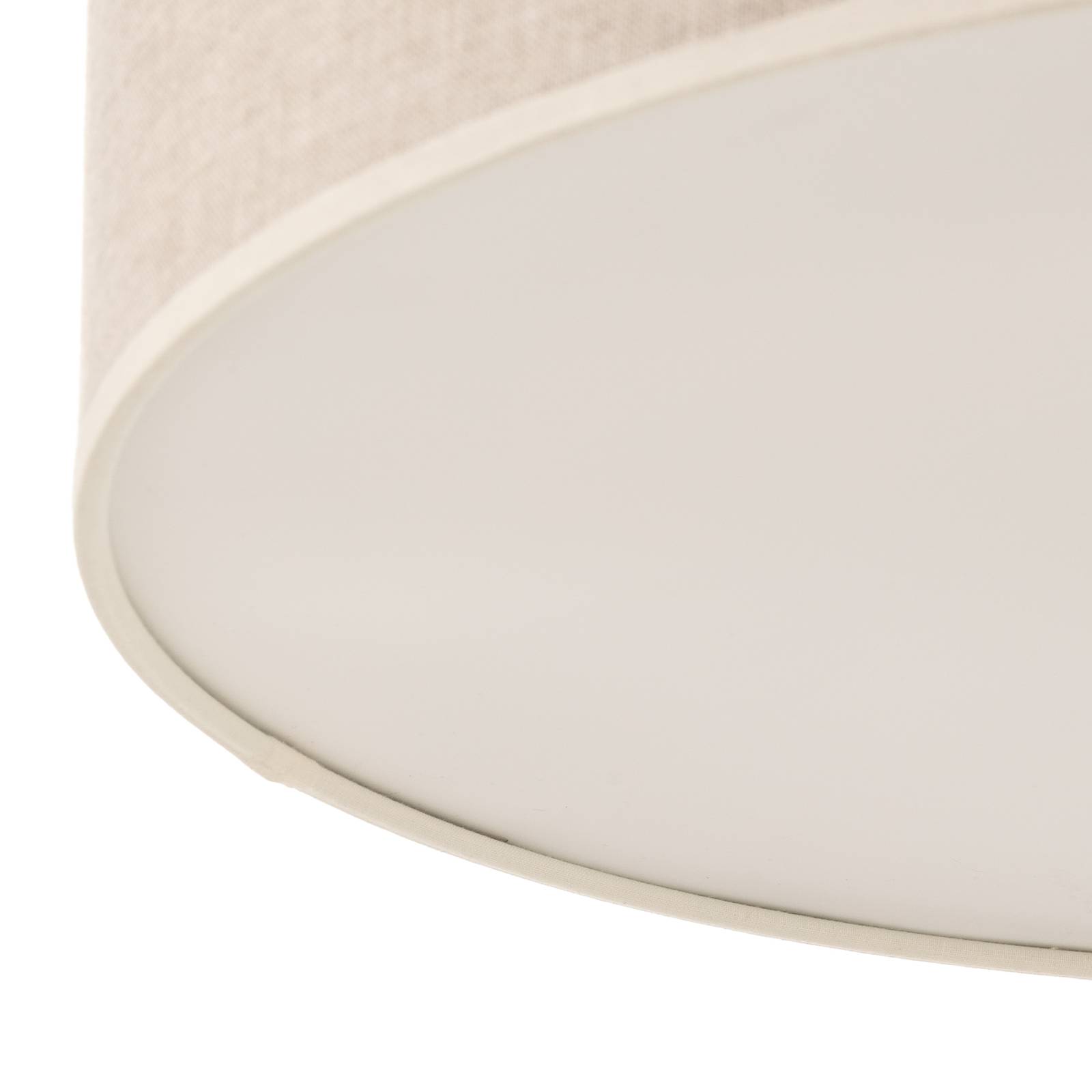 Lampa sufitowa Canvas, beżowa, Ø 48 cm