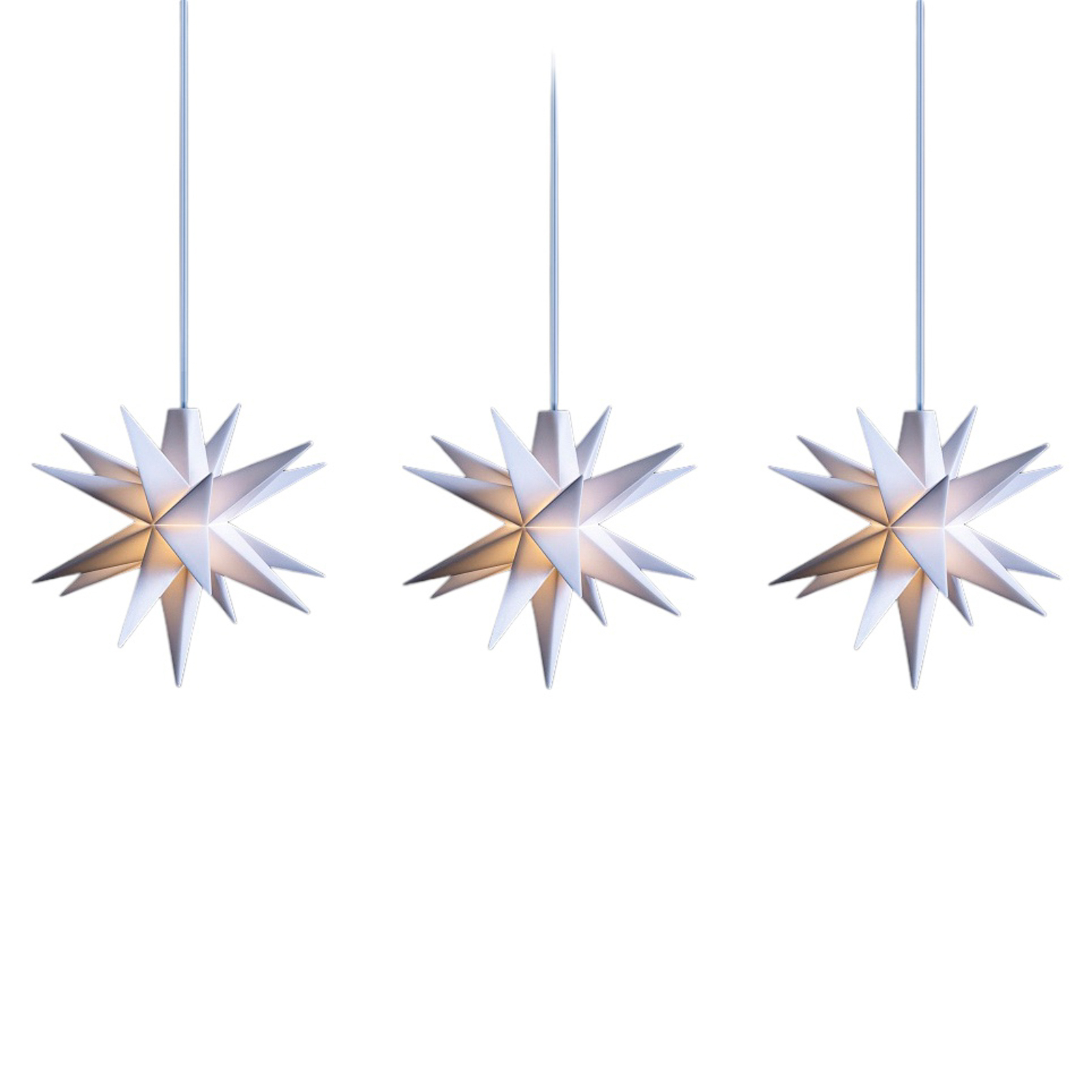 Baby star indoor LED string lights 3-bulb white