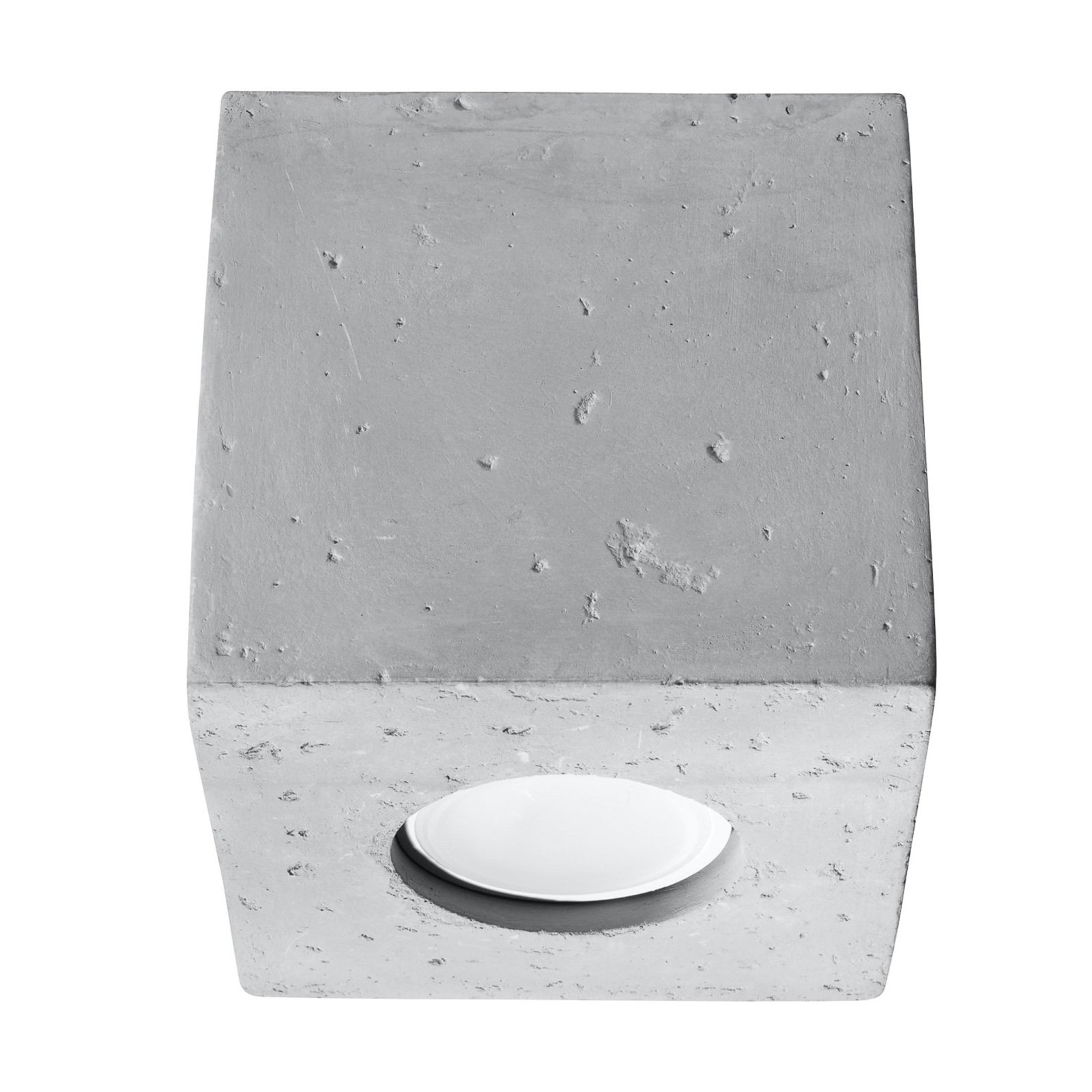 Ara taklampe i form av en betongkube på 10 cm x 10 cm
