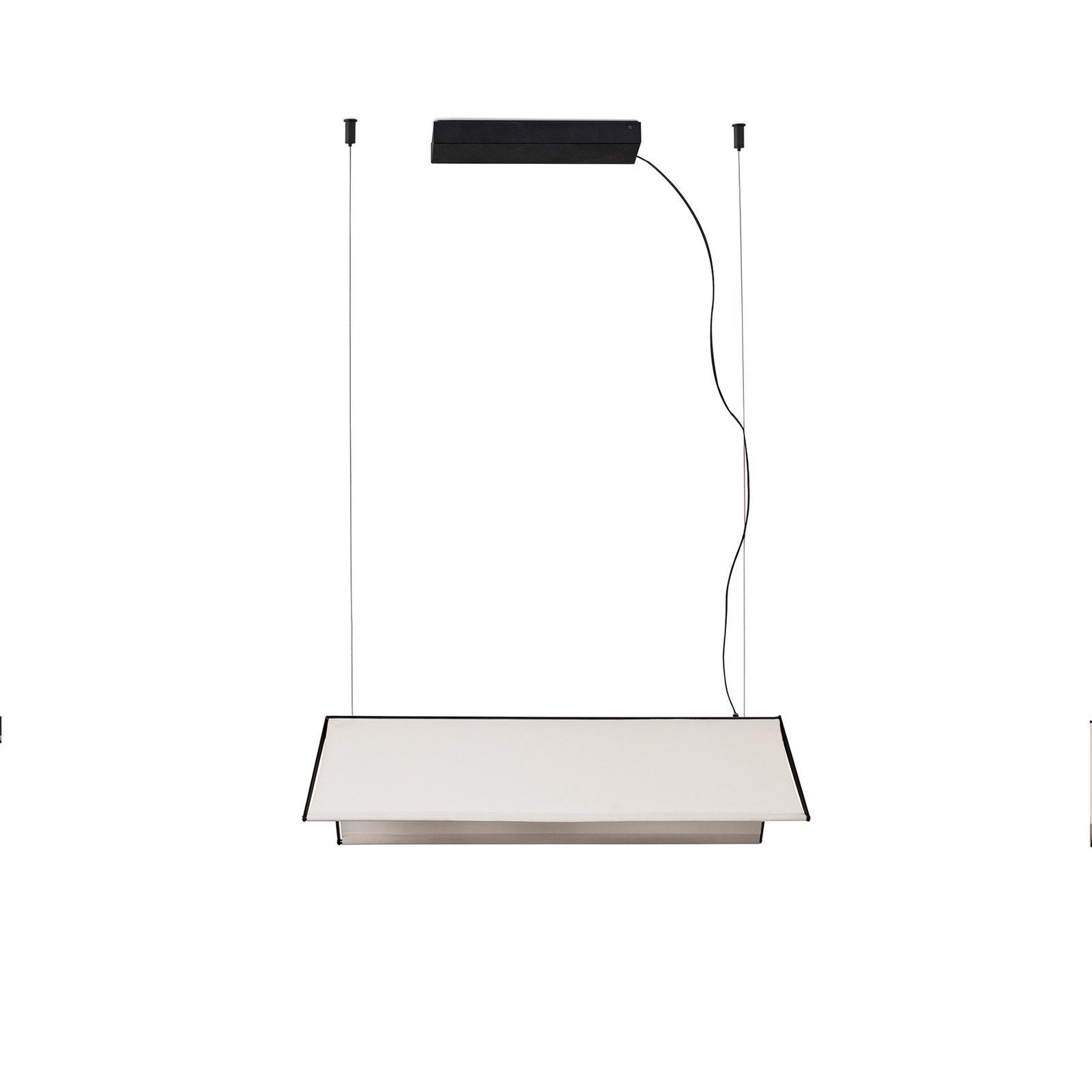 Lámpara colgante LED de superficie Ludovico, 60 cm, blanca