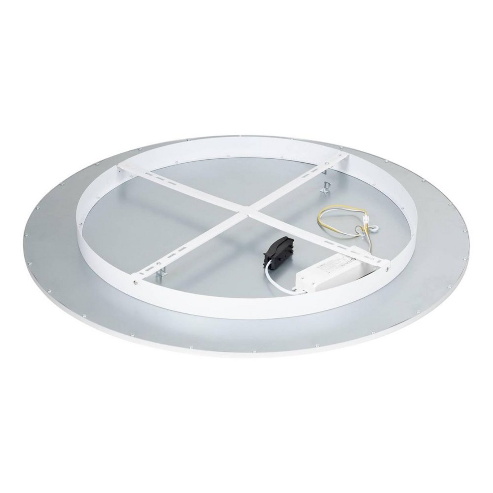 Narima LED Plafonieră CCT Ø80 White/Silver - Lindby