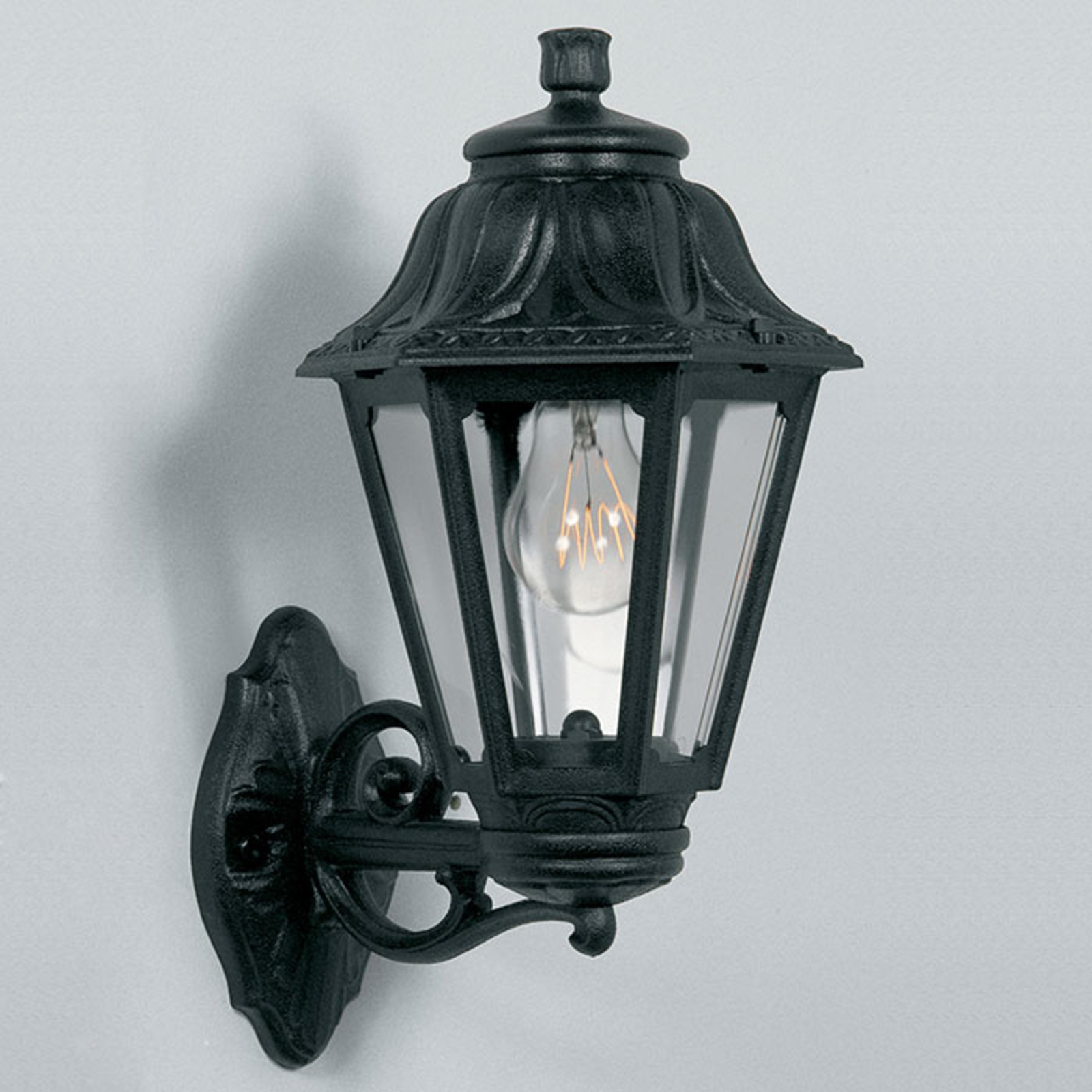 Applique d’extérieur LED Bisso Anna E27 noire