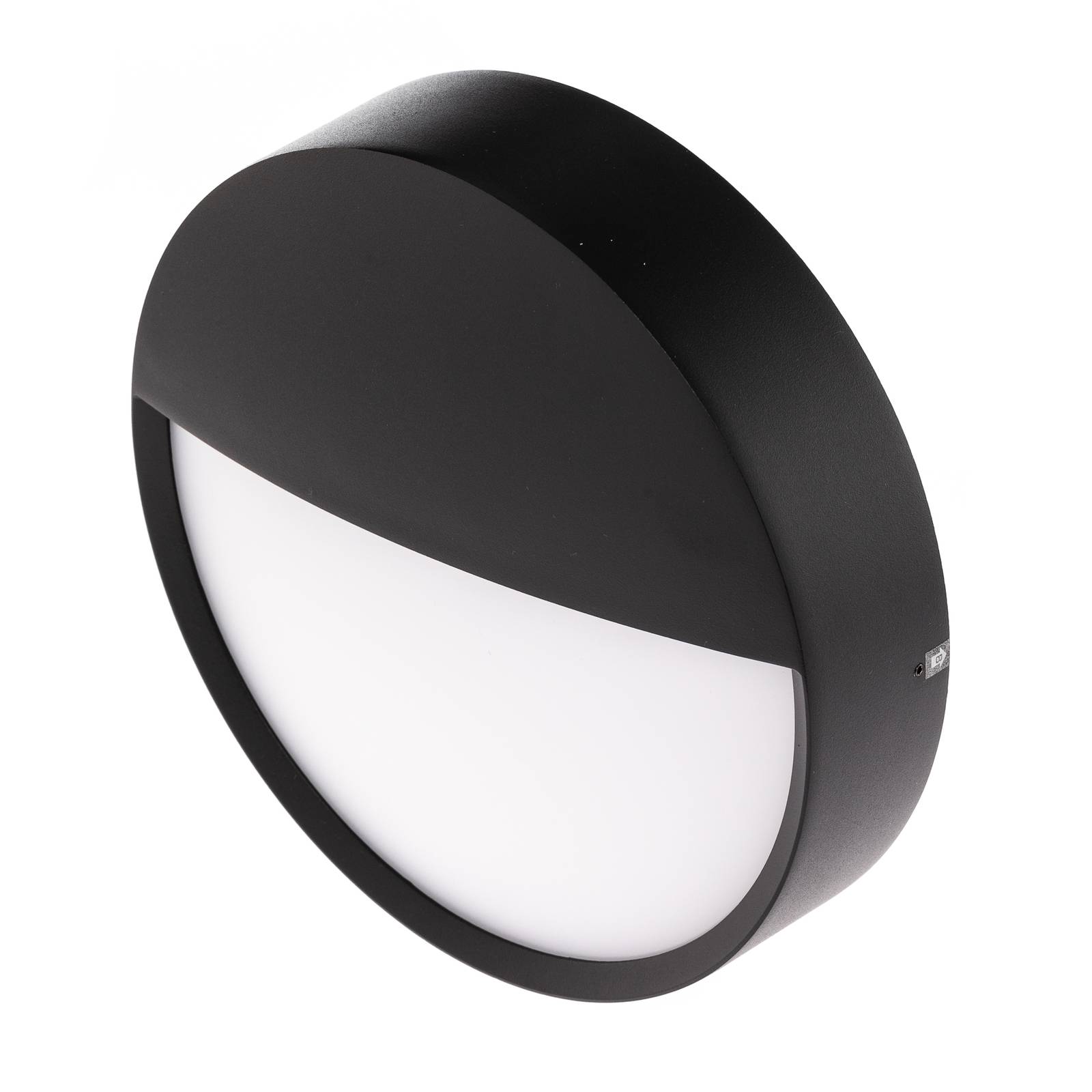BRUMBERG Eye utendørs LED-vegglampe halv svart