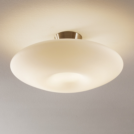 Plafonnier Malu verre opale satin