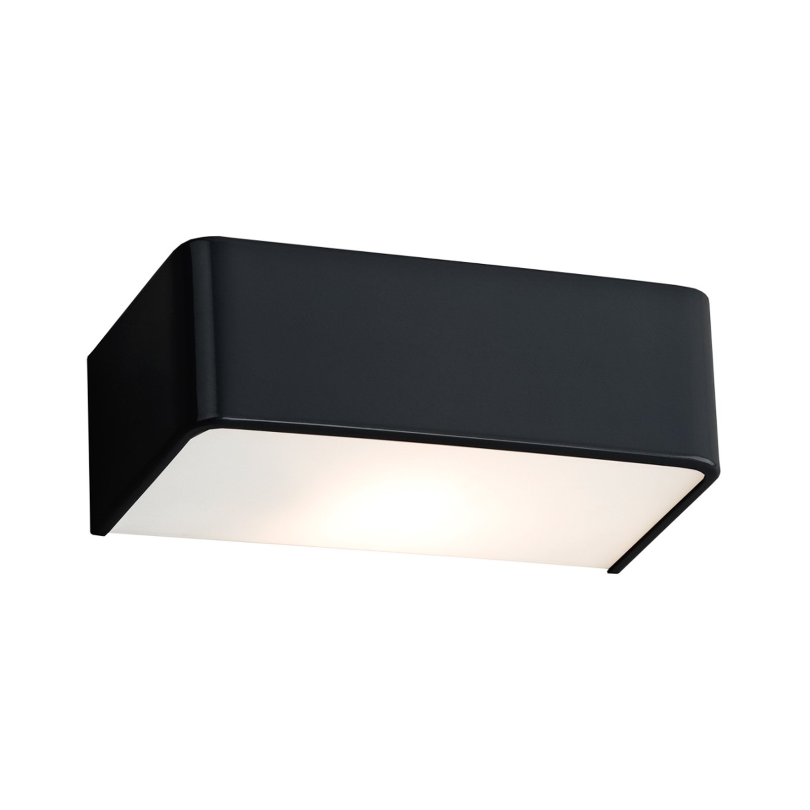 Rauma wall light, black, 20 cm wide
