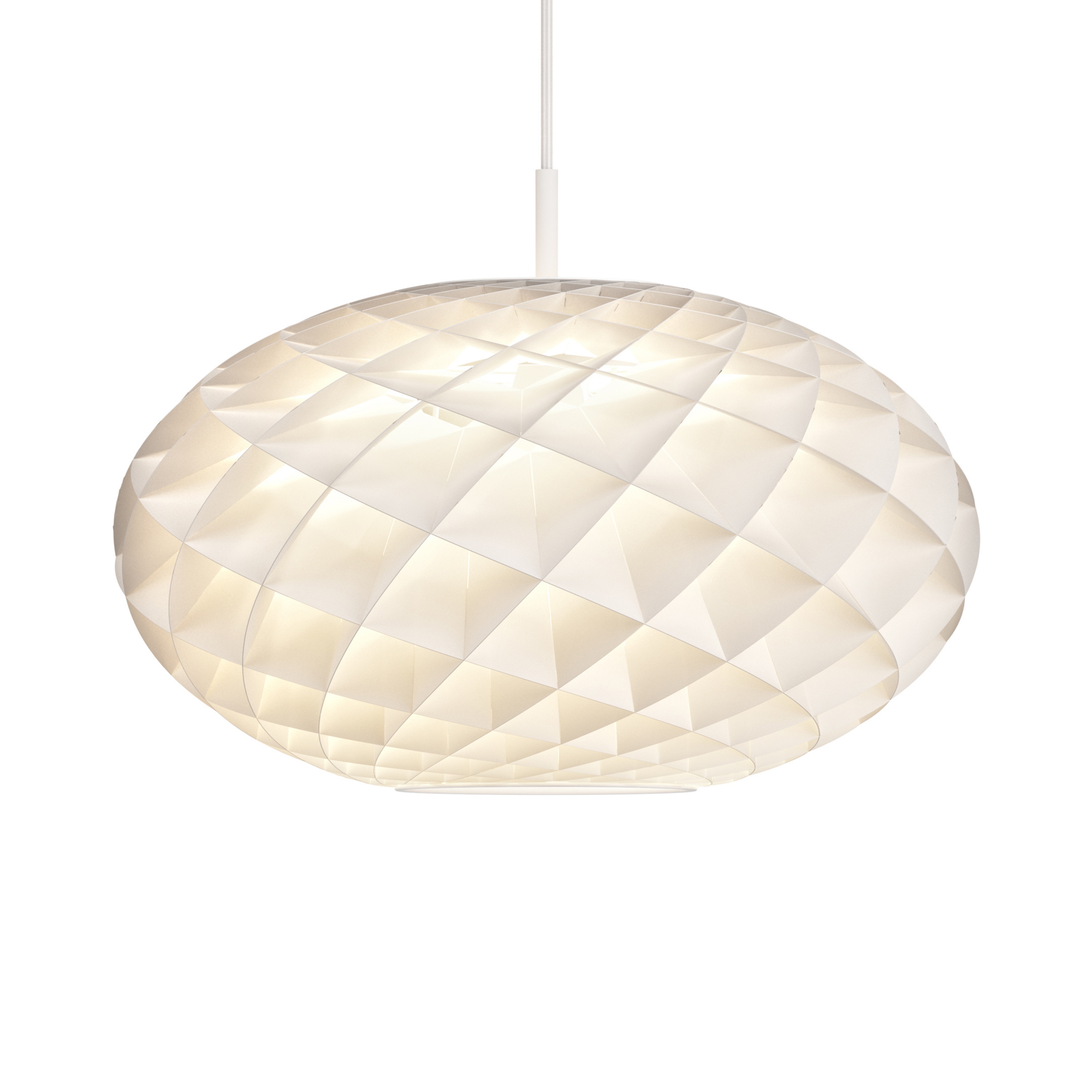 Patera Oval Pendelleuchte Matt White - Louis Poulsen