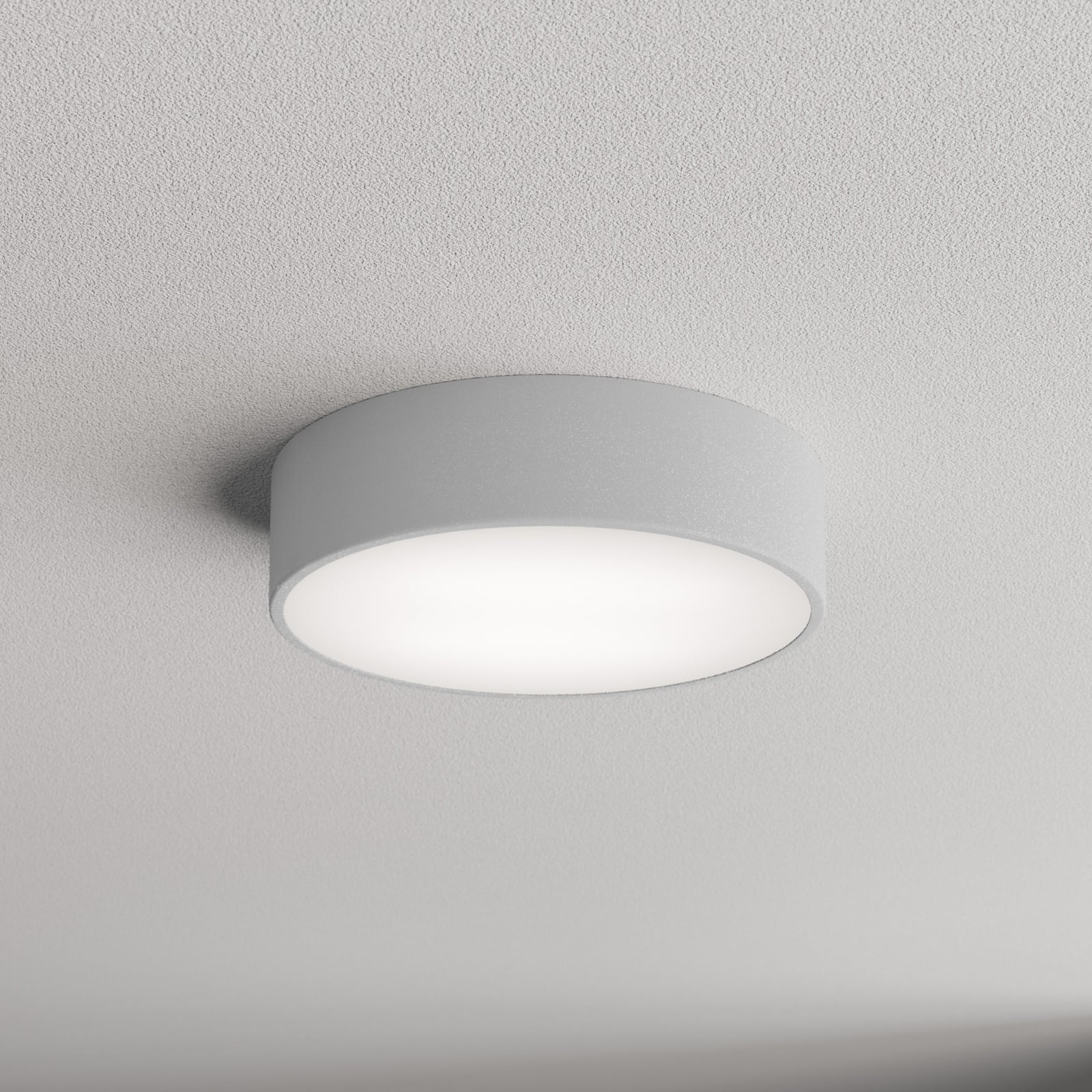 Griestu lampa Cleo 300, IP54, Ø 30 cm pelēka