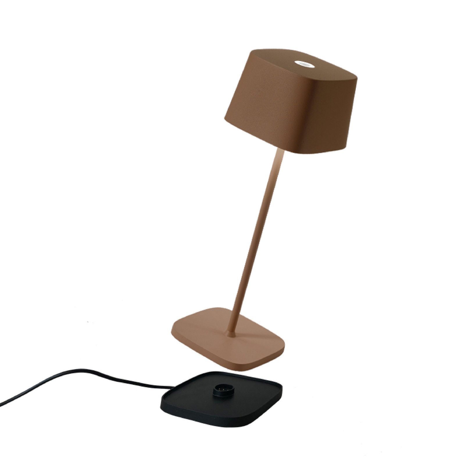 Zafferano Ofelia 3K dobíjecí stolní lampa IP65 corten