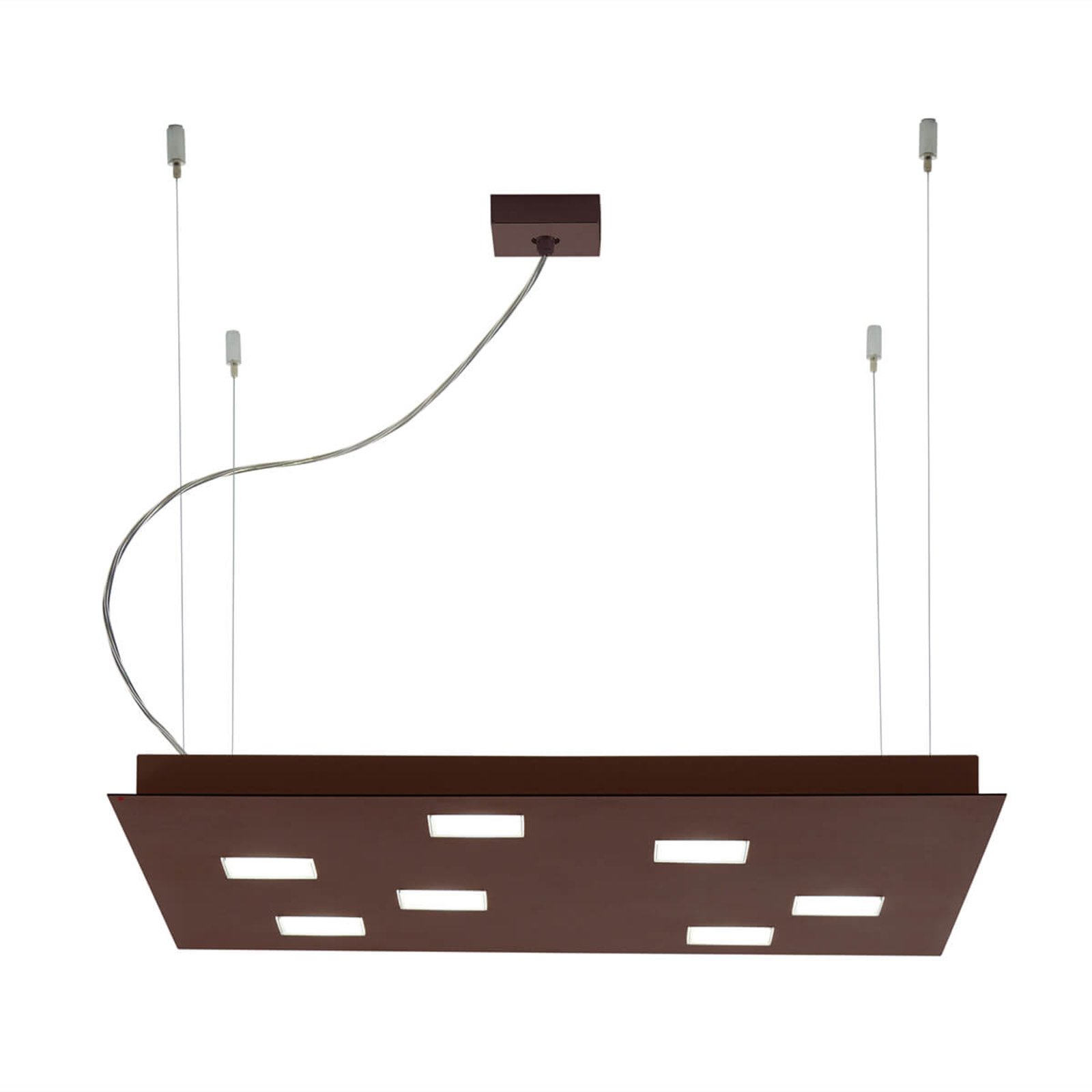 Fabbian Quarter - LED-Hängeleuchte 7flg.