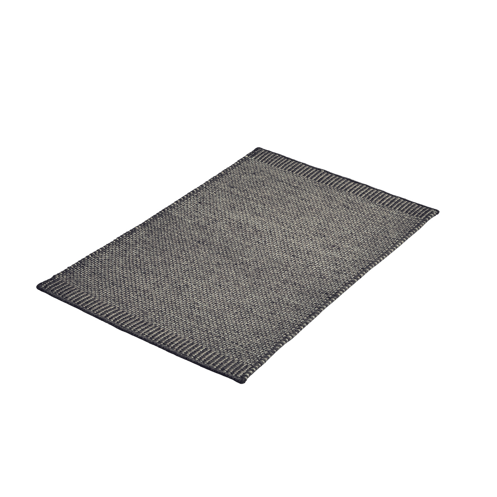 Rombo Türmatte, grau, 60 x 90 cm, Wolle/Jute - Woud