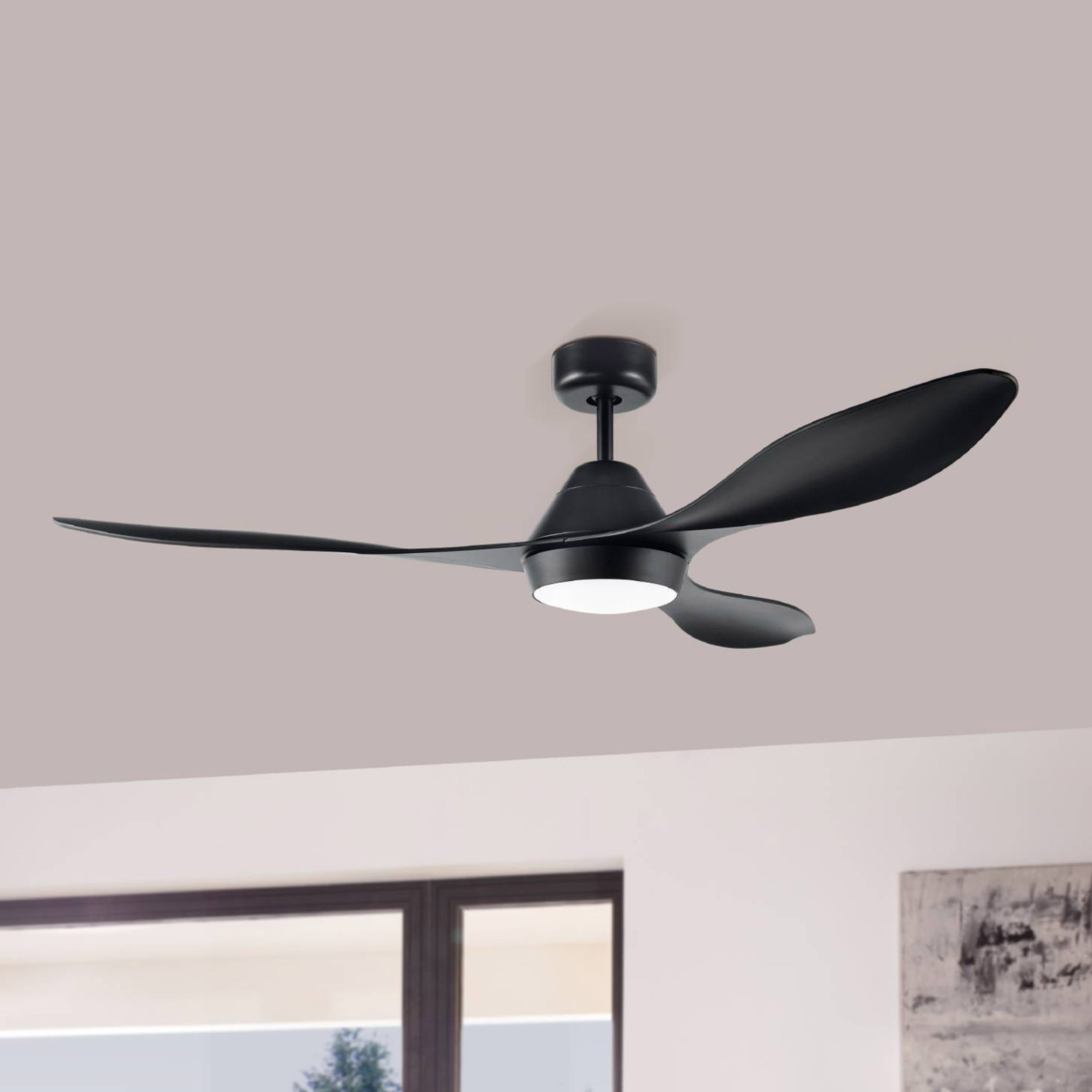 Antibes ceiling fan with LED bulb